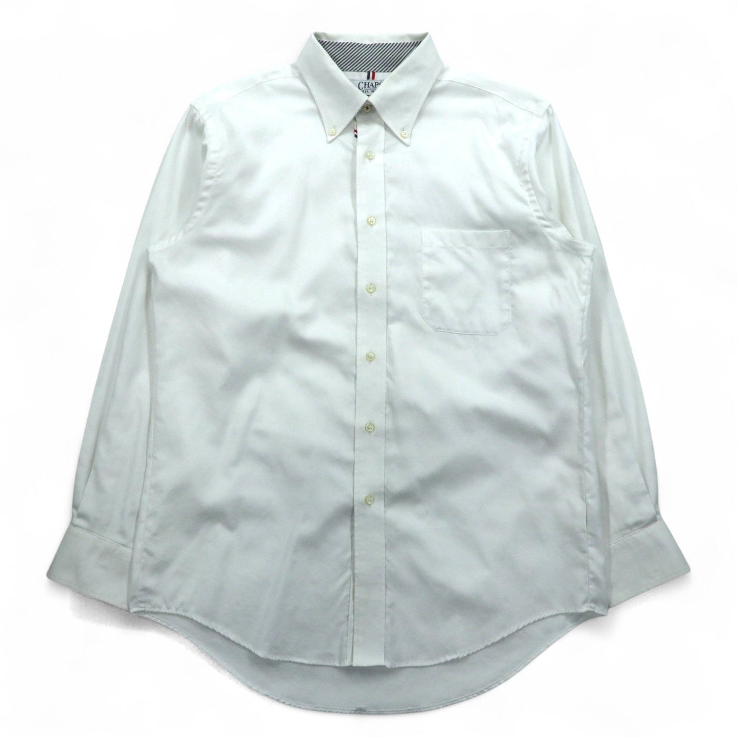 CHAPS Oxford Button-Down Shirt, Large, White, Non-Iron Pure Cotton