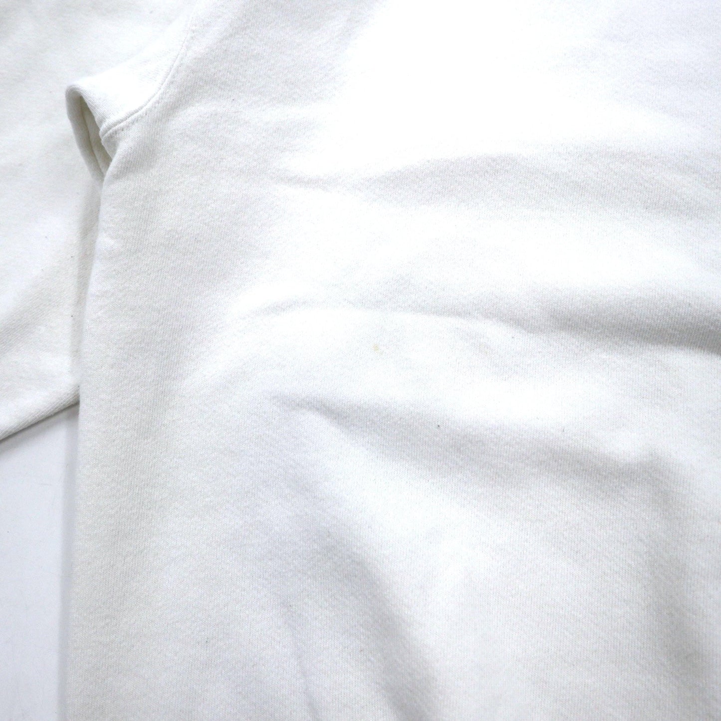NIKE 90s Made in USA Swoosh Logo Embroidered Sweatshirt, Size M, White Cotton, NIKE TOWN Back Logo Print