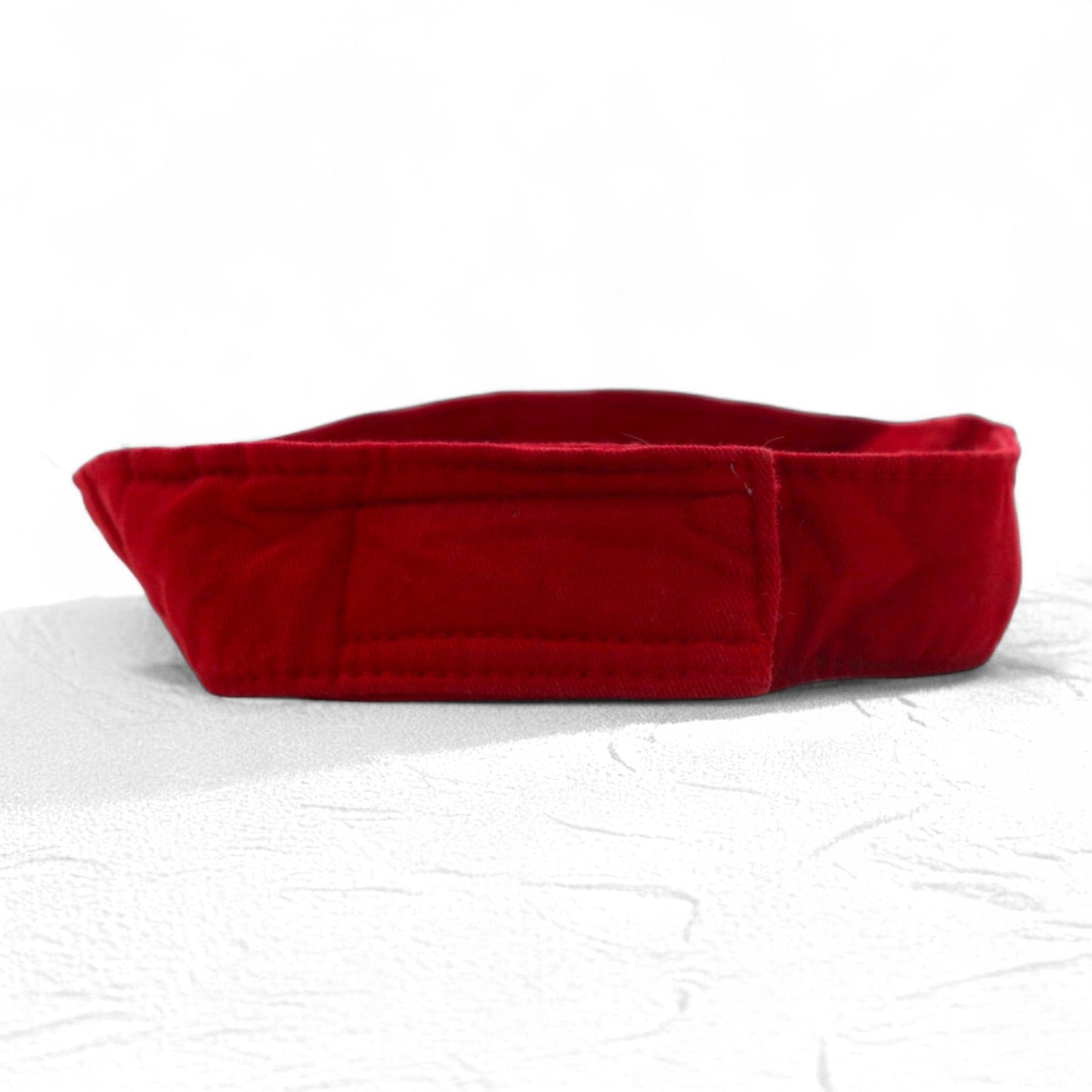 NIKE 90s Sun Visor Cap, Free, Velcro Closure, Red Cotton, Embroidered Swoosh