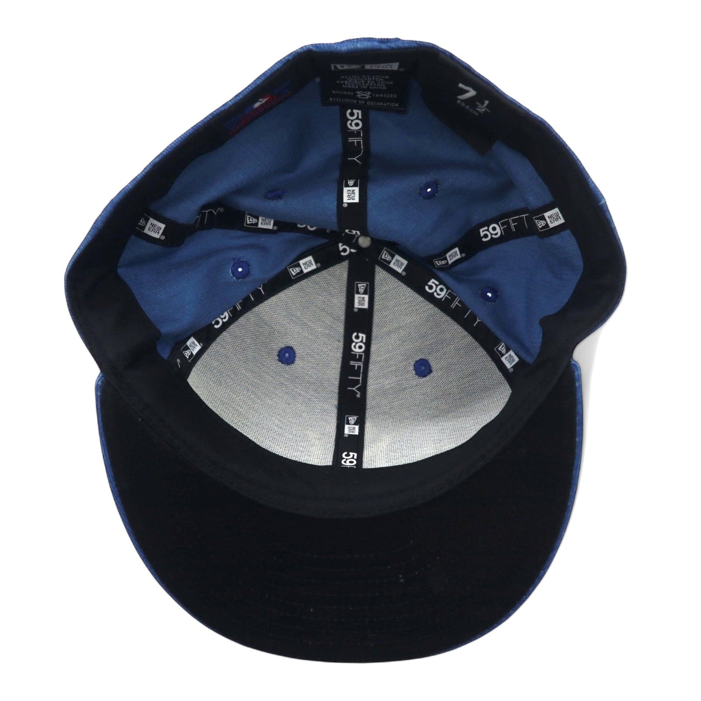 New Era Baseball Cap, 21.5 inches (59.6 cm), Blue Corduroy, MLB, New York Yankees
