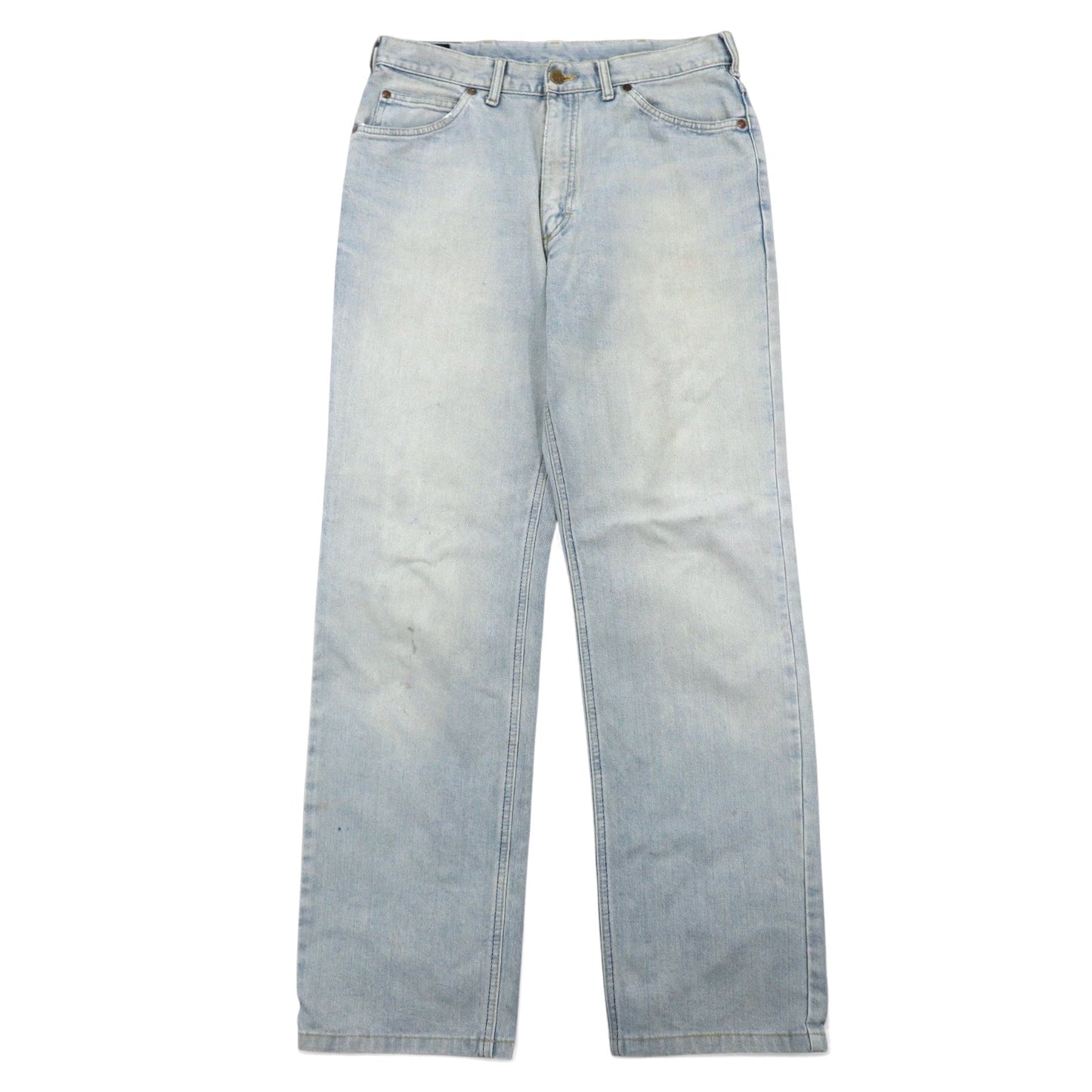 Lee RIDERS Denim Pants, Size L, Blue Cotton, Leather Patch, Zip Fly