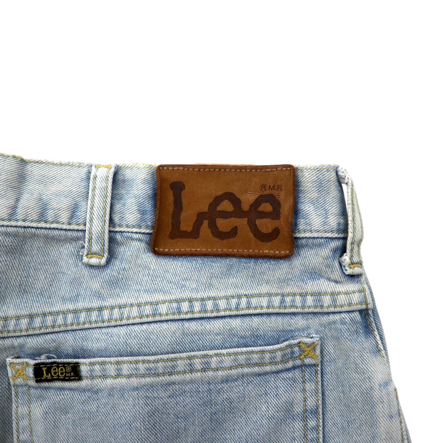 Lee RIDERS Denim Pants, Size L, Blue Cotton, Leather Patch, Zip Fly