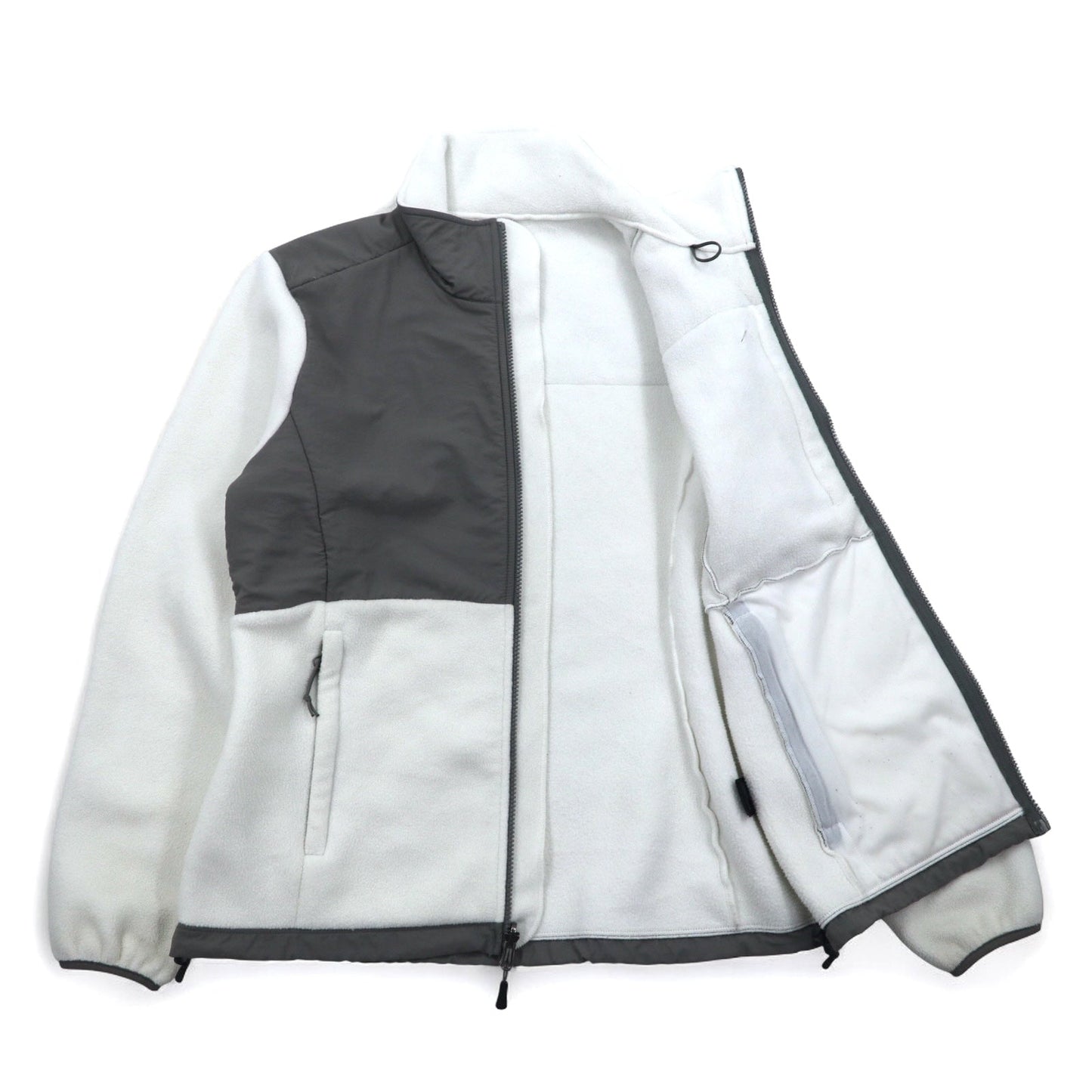 THE NORTH FACE デナリジャケット POLARTEC ポーラテック フリースジャケット M ホワイト グレー US規格