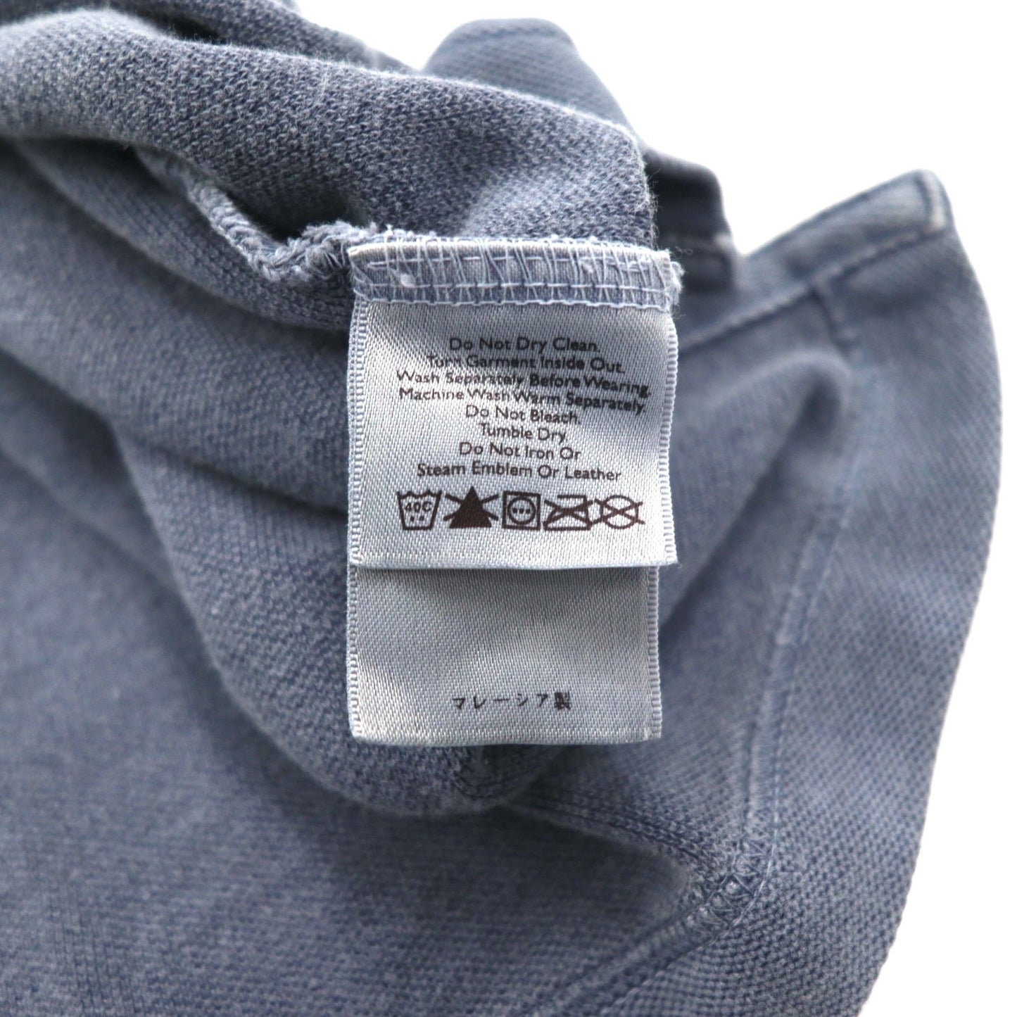 Eddie Bauer 90s Vintage Pique Polo Shirt, Gray, Cotton, Size L