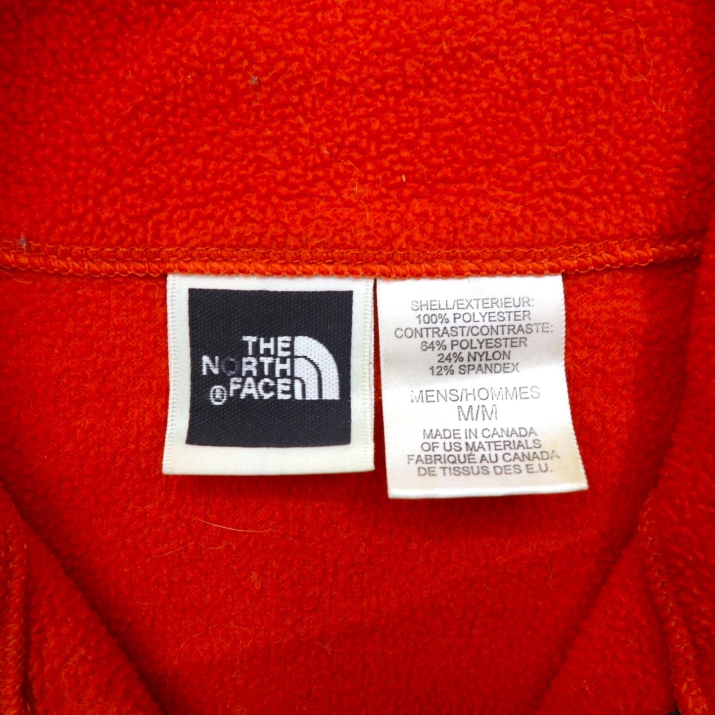 THE NORTH FACE ポーラテック POLARTEC ハーフジップ フリースジャケット M オレンジ カナダ製