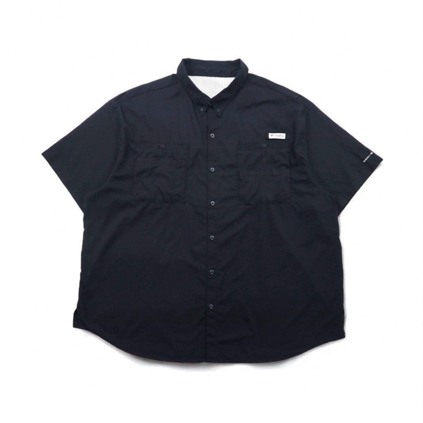 Columbia PFG タミアミ TAMIAMI II ボタンダウン フィッシングシャツ 2XL ブラック OMNI-SHADE オムニシェード FS7266