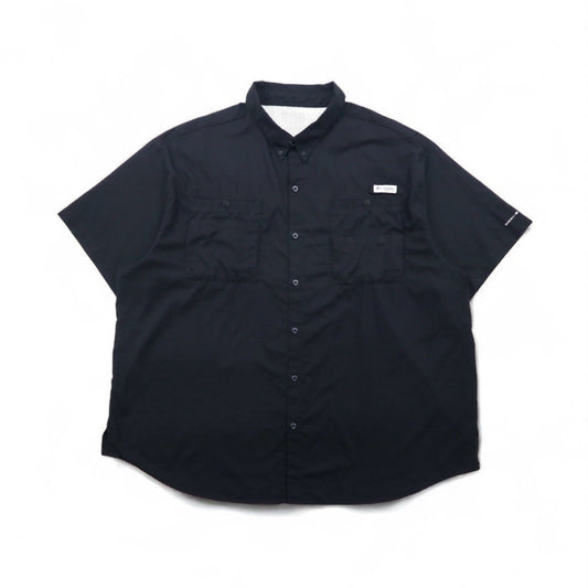 Columbia PFG タミアミ TAMIAMI II ボタンダウン フィッシングシャツ 2XL ブラック OMNI-SHADE オムニシェード FS7266