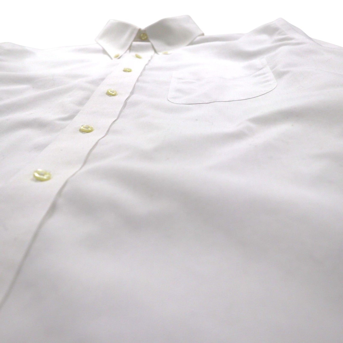 Brooks Brothers ボタンダウン シャツ XL ホワイト コットン ブロード 胸ポケット REGENT ノンアイロン