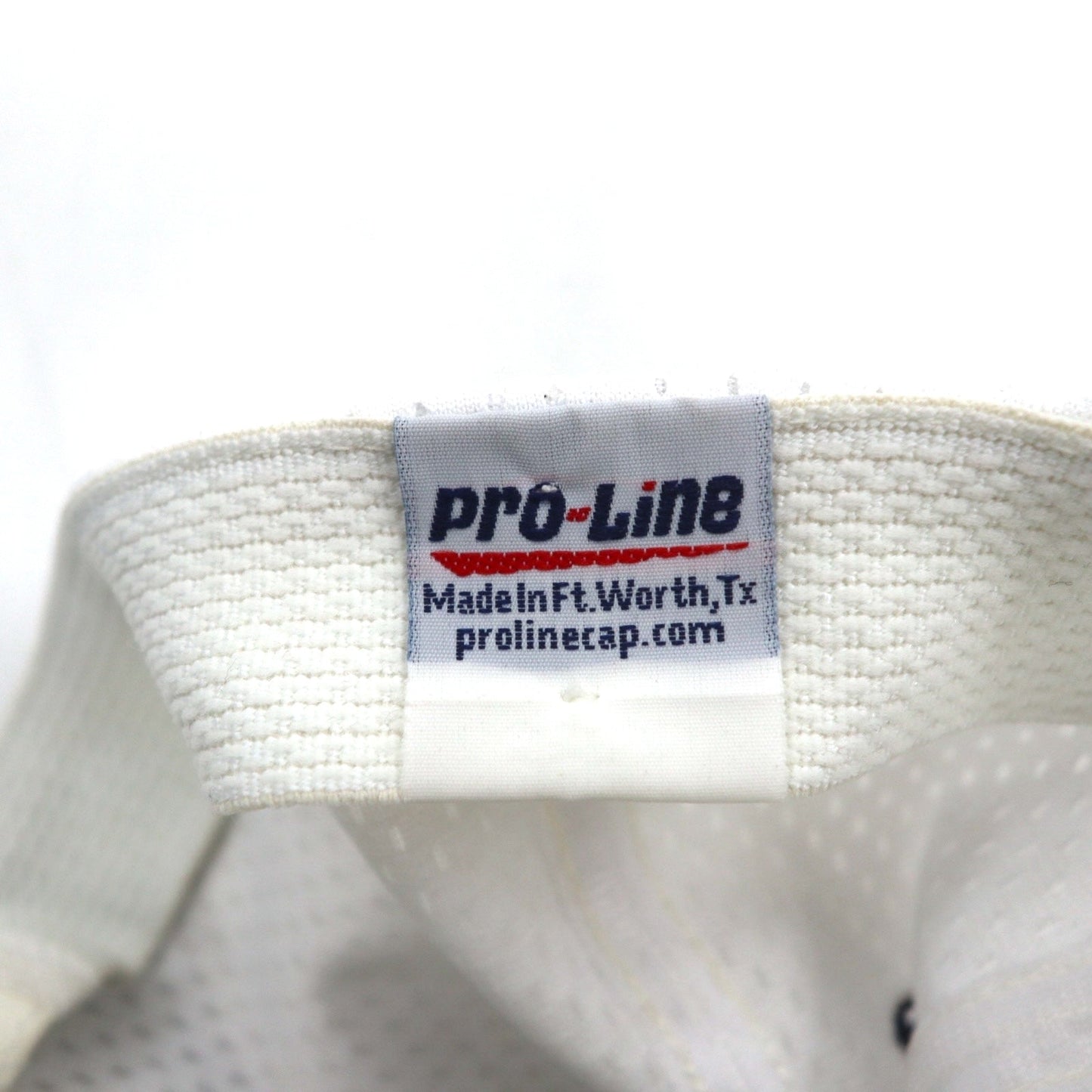 90年代 USA製 Pro-Line バイカラー ベースボールキャップ ONE ホワイト メッシュ