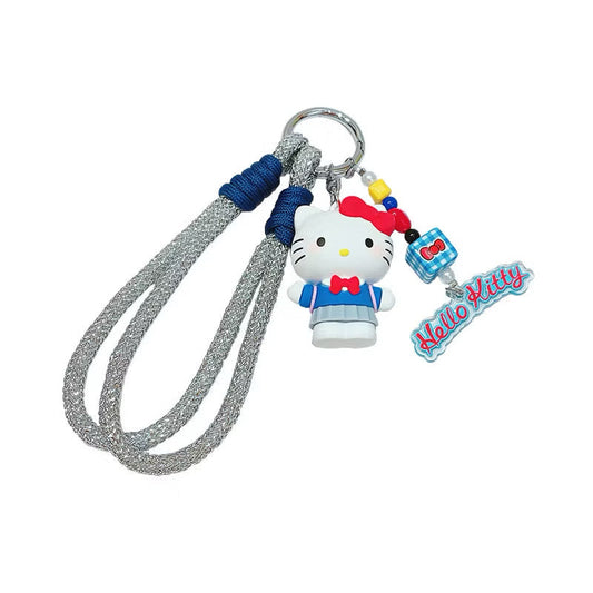 Kitty Silver Strap / サンリオ キティ シルバー ストラップ キーリング