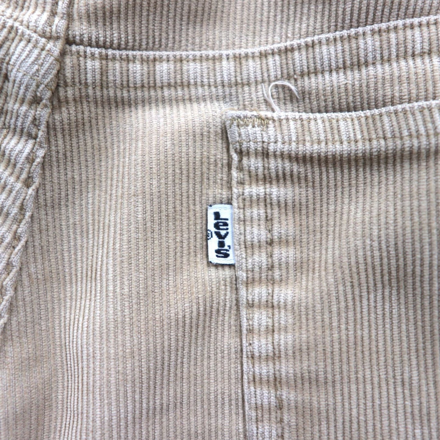 Levi's 80年代 白タブ 519 コーデュロイ チノパンツ ワークパンツ L ベージュ SCOVILジップ ボタン裏698