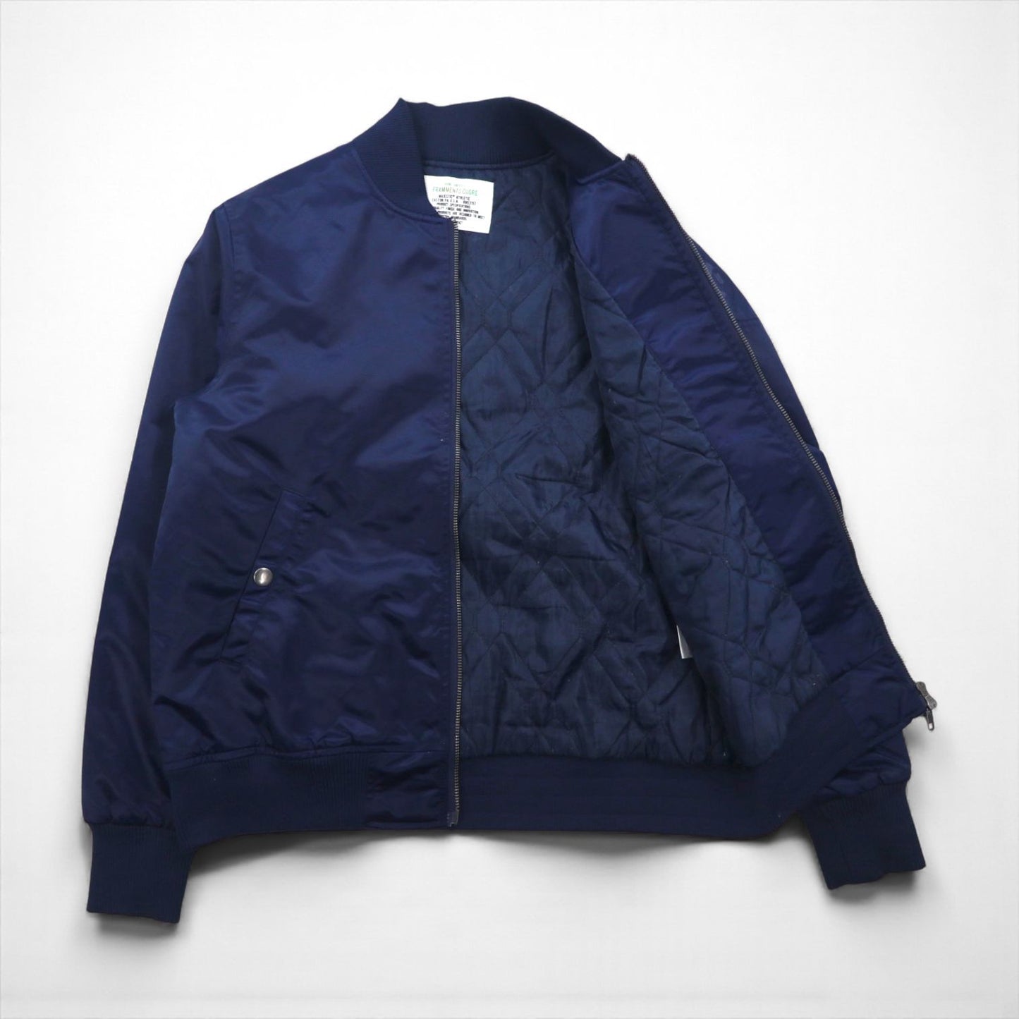 MAJESTIC ナイロン MA-1 フライトジャケット M ネイビー 中綿 XM23-MAJ-0010-NVY5 nano universe別注
