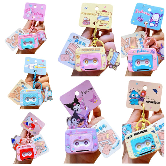 Sanrio Cassette Keyring  /サンリオ カセットキーリング