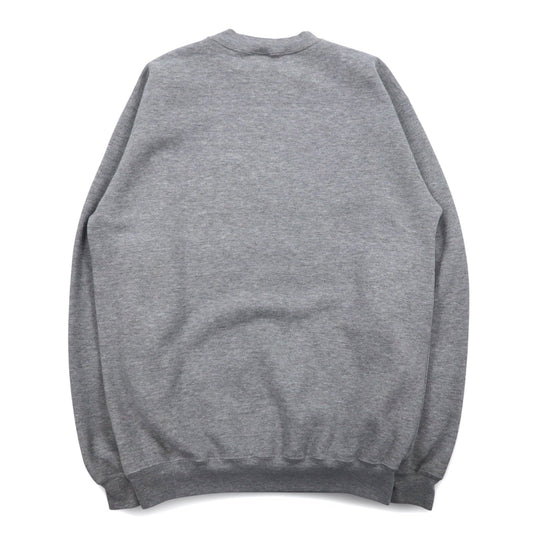 Carhartt 90s Crew Neck Sweatshirt, Size L, Gray Cotton, with One-Point Logo Embroidery