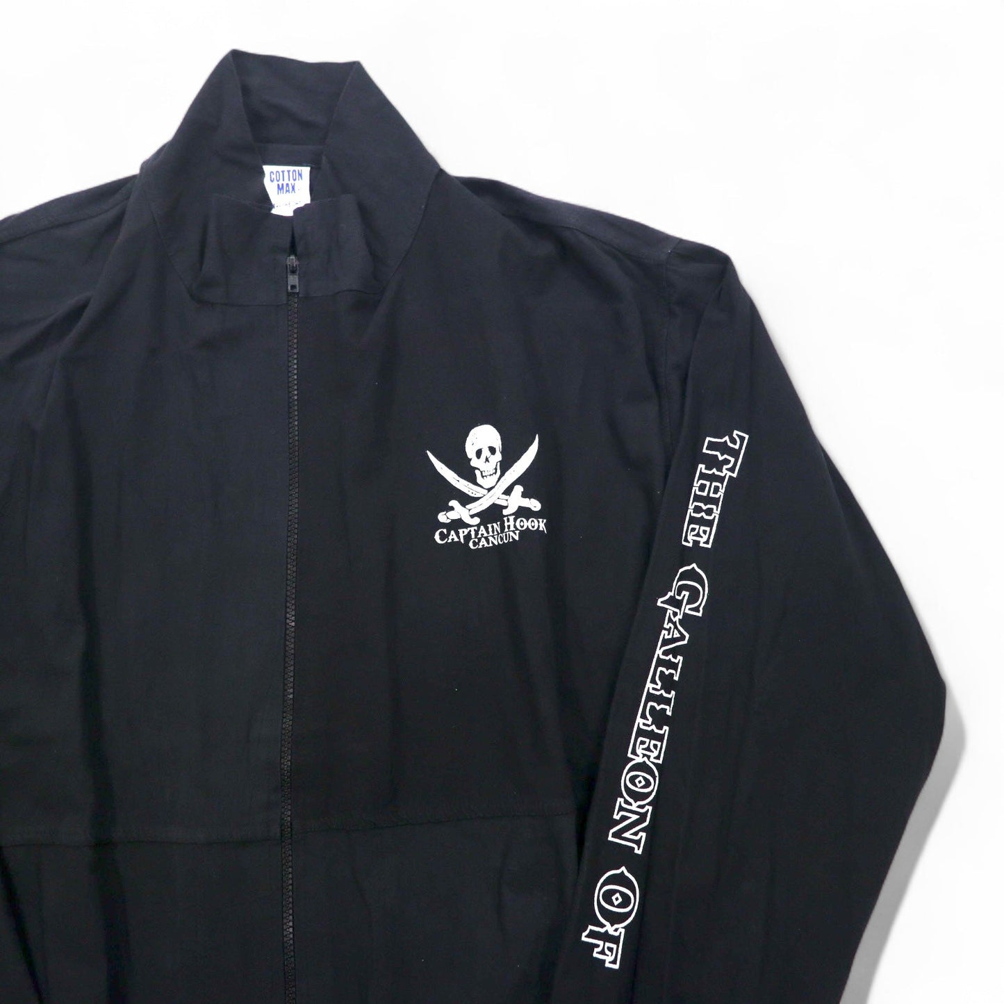 Vintage 90s Mexico Made Skull Zip-Up Jacket Captain Hook CANJUN ジップアップジャケット L スカル  COTTON MAX