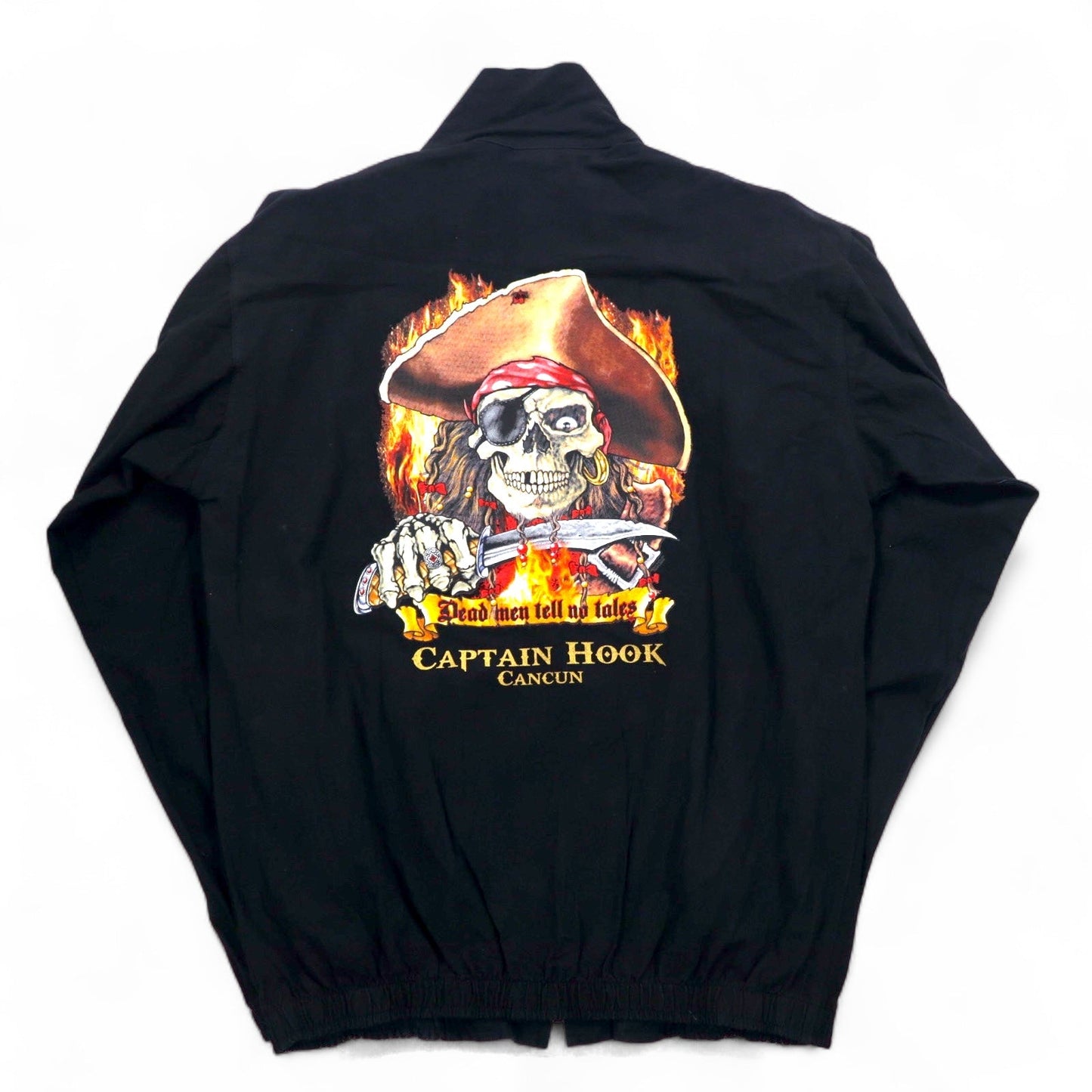 Vintage 90s Mexico Made Skull Zip-Up Jacket Captain Hook CANJUN ジップアップジャケット L スカル  COTTON MAX