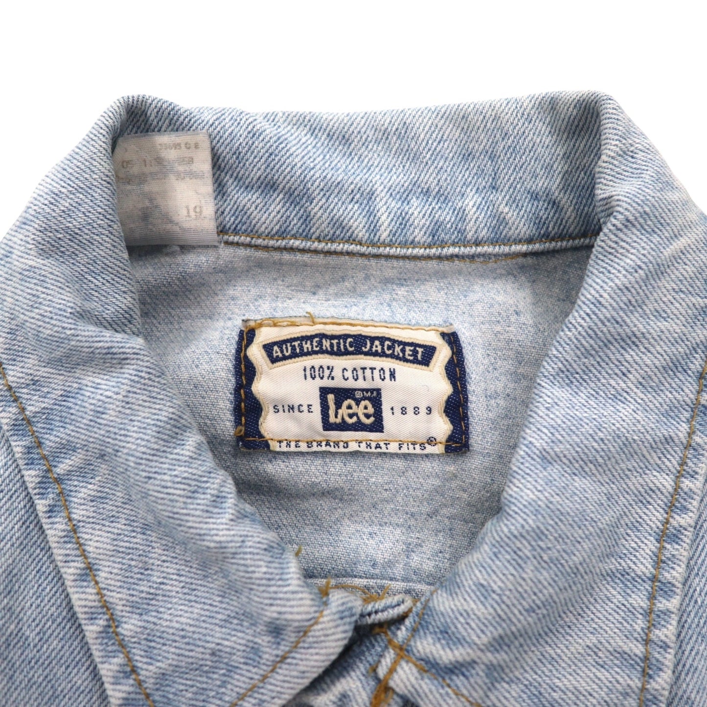 Lee 90年代 USA製 AUTHENTIC JACKET デニムジャケット Gジャン L ブルー アイスウォッシュ