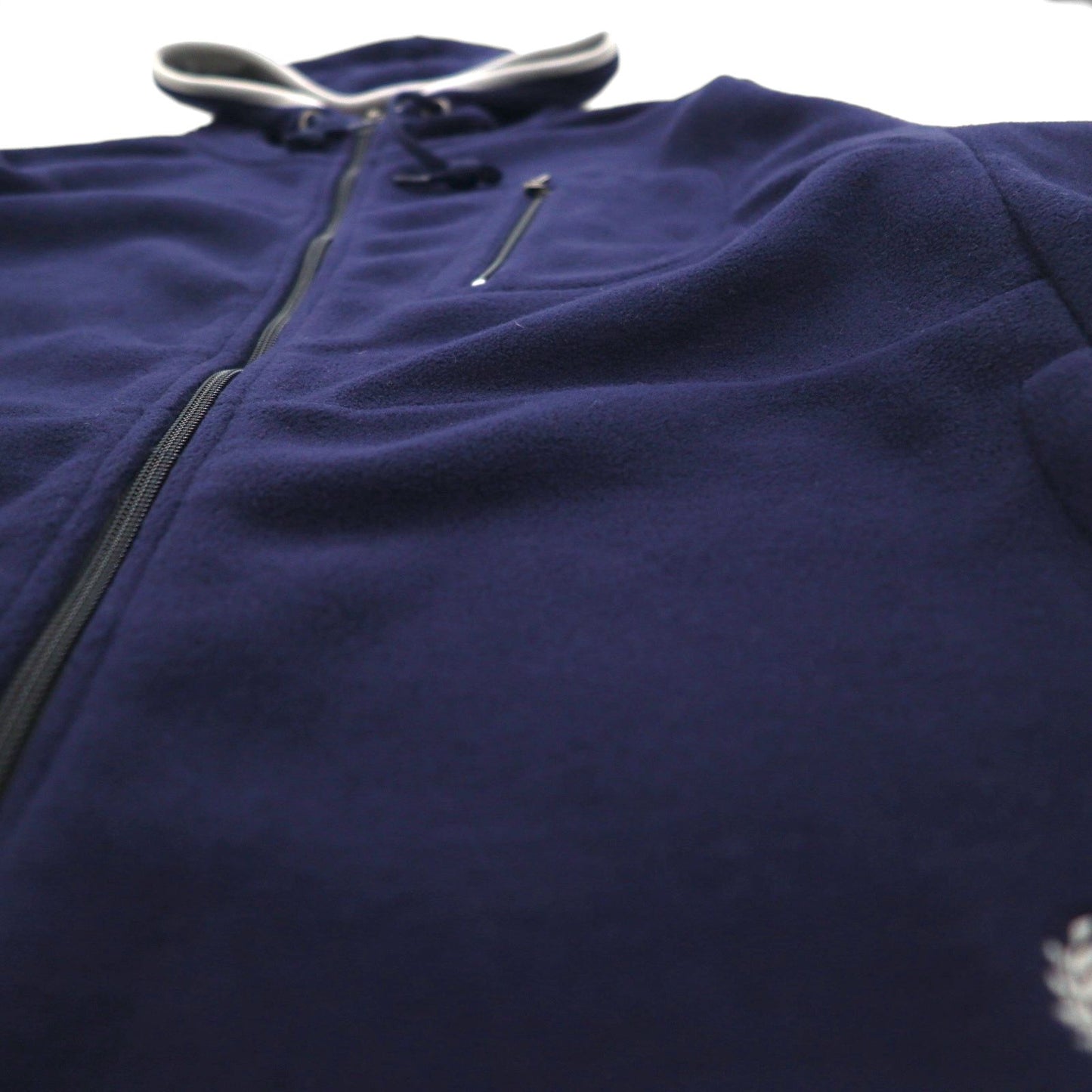 CHAPS RALPH LAUREN フルジップパーカー L ネイビー フリースライナー ポリエステル