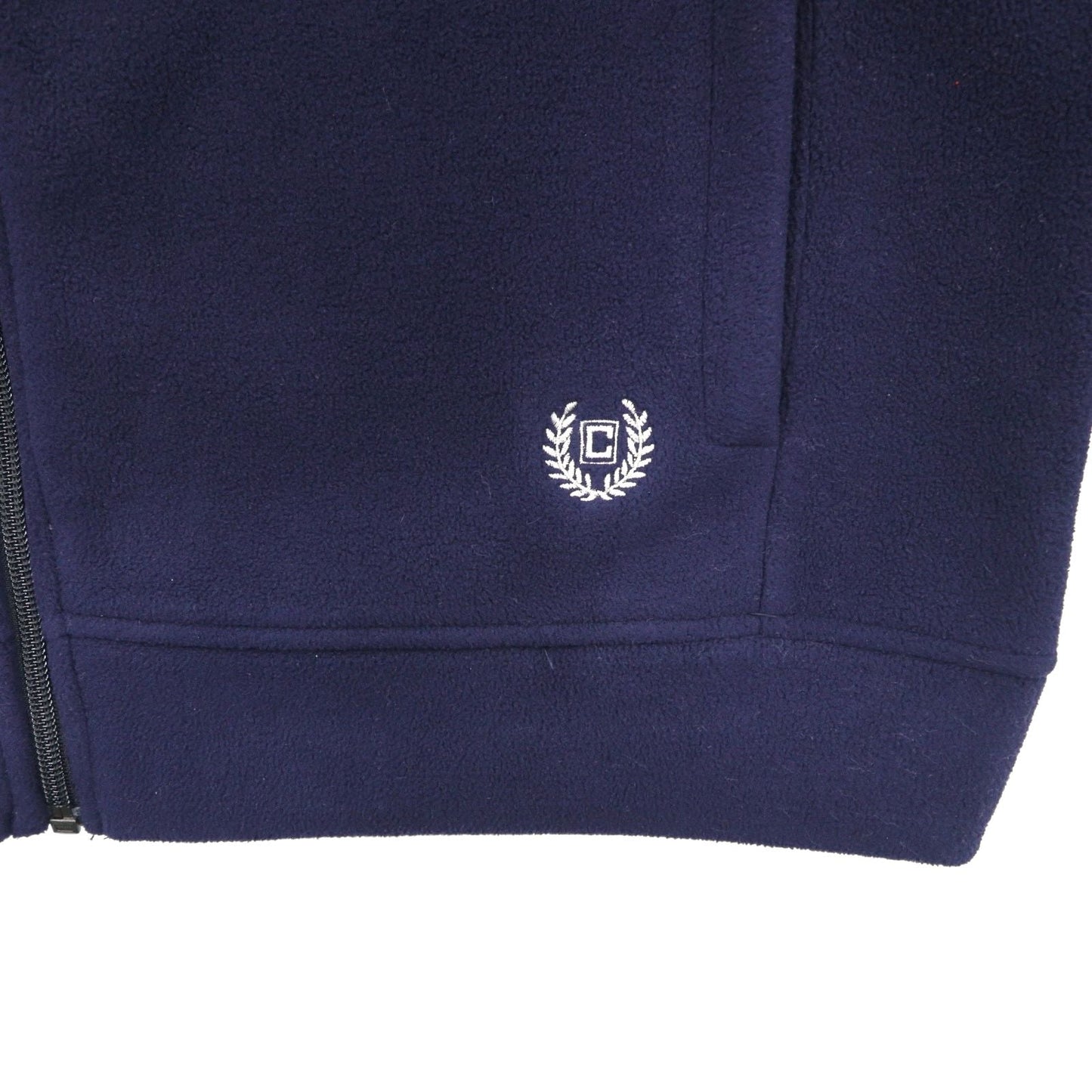 CHAPS RALPH LAUREN フルジップパーカー L ネイビー フリースライナー ポリエステル