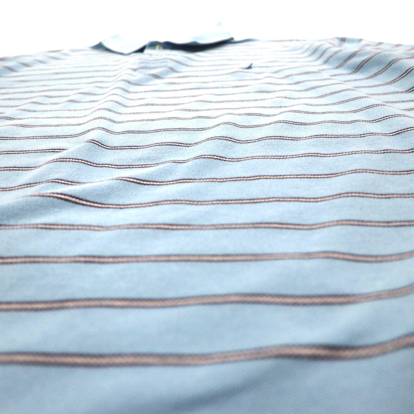 NAUTICA Classic Fit Polo Shirt, XL, Blue, Striped, Classic Fit, One-Point Logo Embroidery