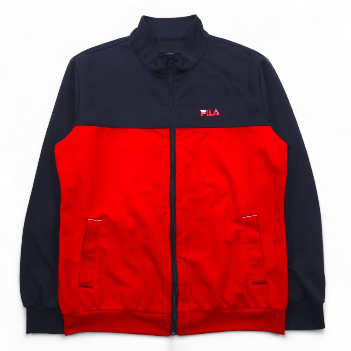 FILA Track Jacket and Jersey Set, Size L, Navy and Red, Polyester