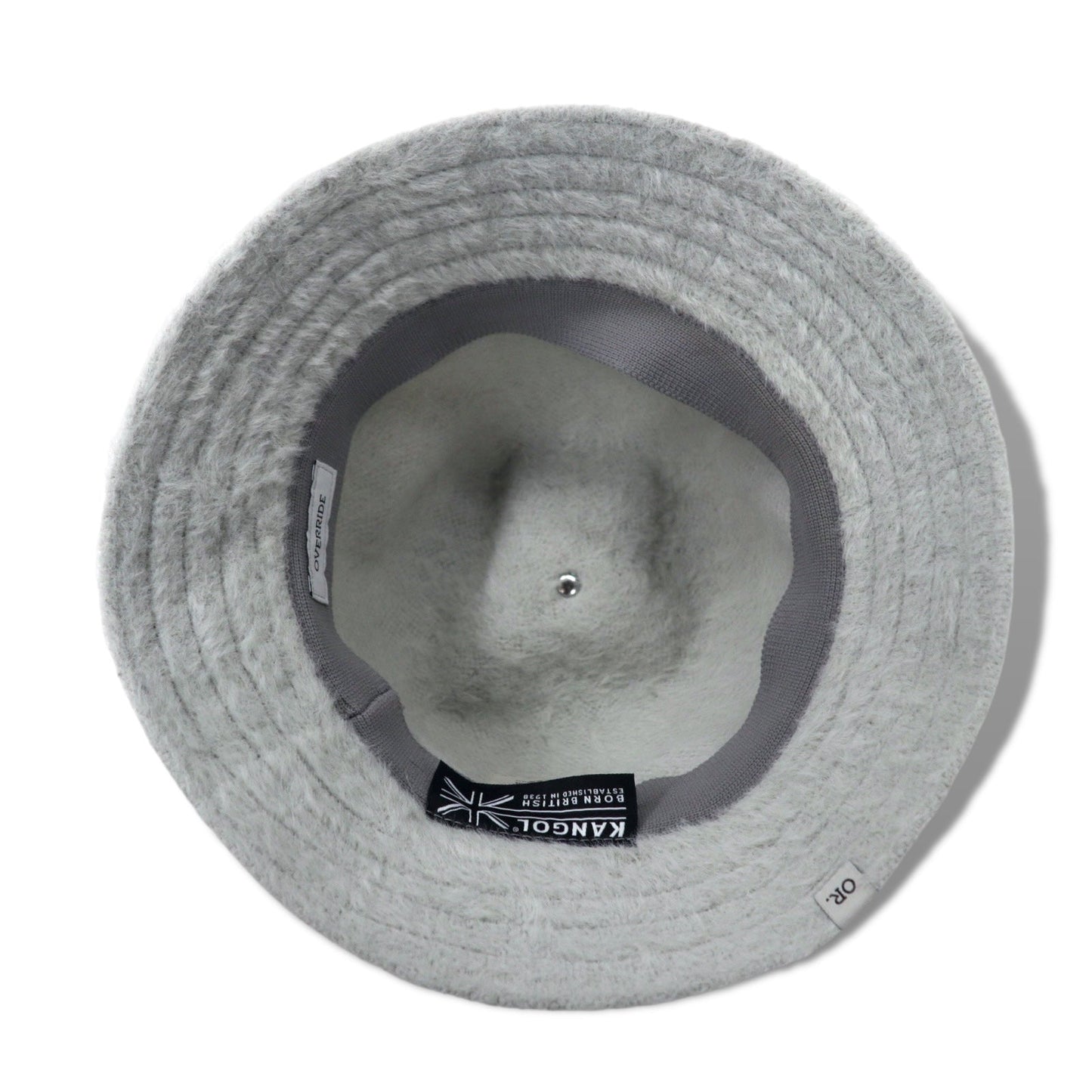 KANGOL x OVERRIDE Bucket Hat, Large, Gray, Acrylic, Synthetic Furgora Casual, K3483PJ