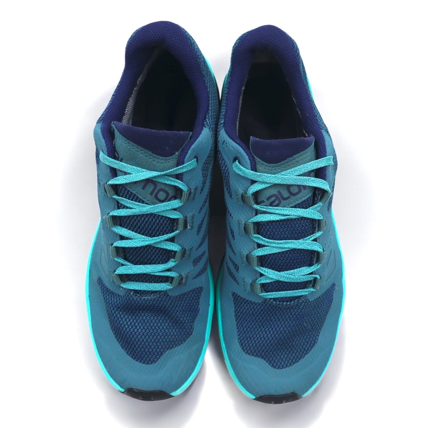 SALOMON GORE-TEX Trail Sneakers, Size 26.5cm, Green/Navy, 145464