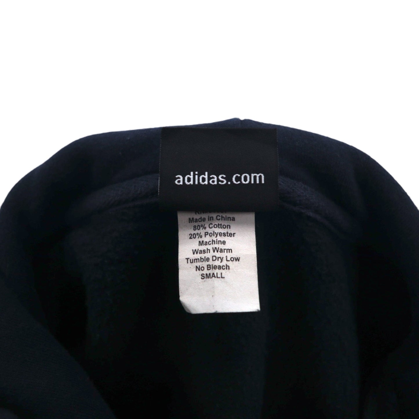 adidas Pullover Hoodie, Size S, Black, Cotton, Fleece-Lined, Soccer