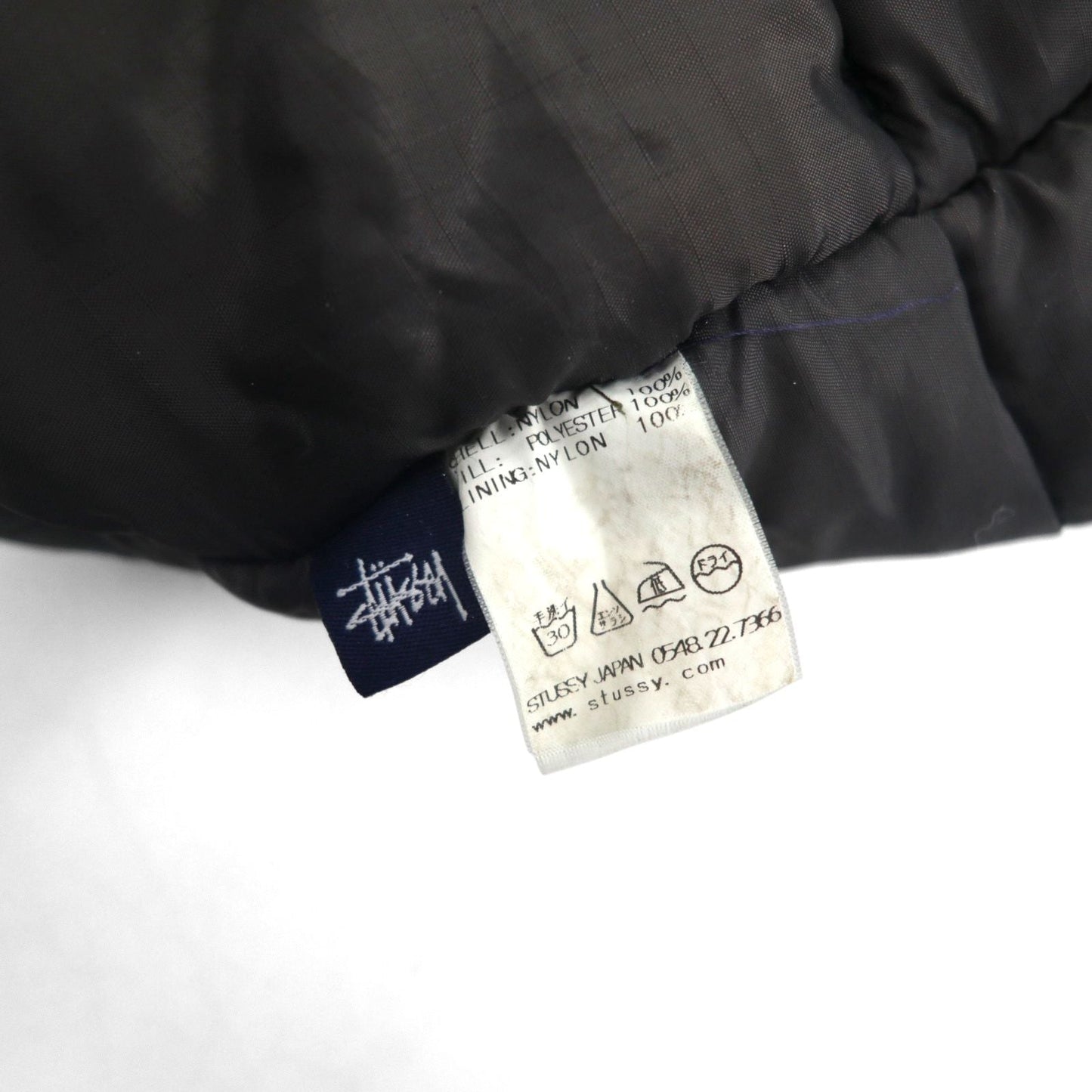 STUSSY 90年代 紺タグ N-3B フライトジャケット M ドローコード 中綿 ファー着脱式