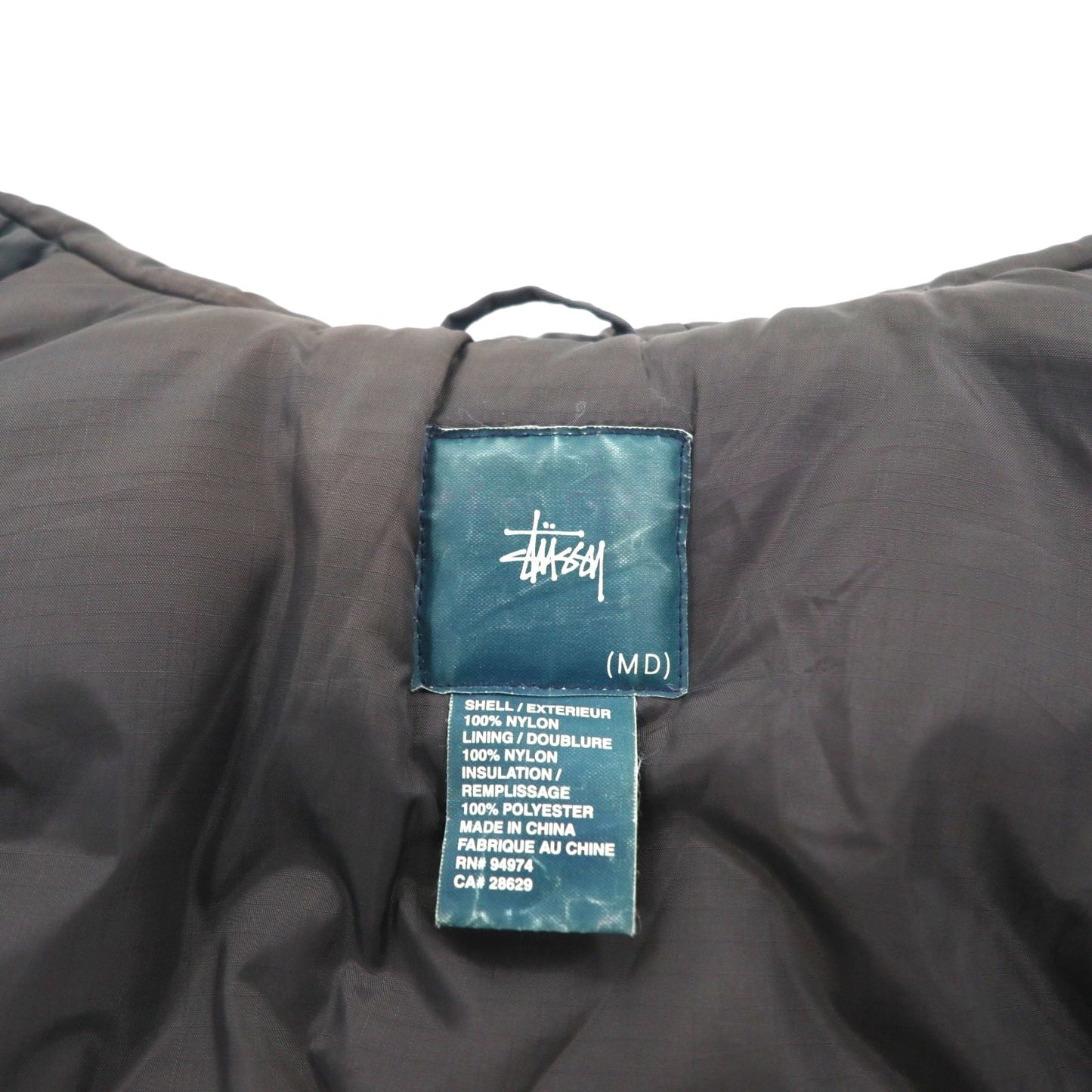STUSSY 90年代 紺タグ N-3B フライトジャケット M ドローコード 中綿 ファー着脱式