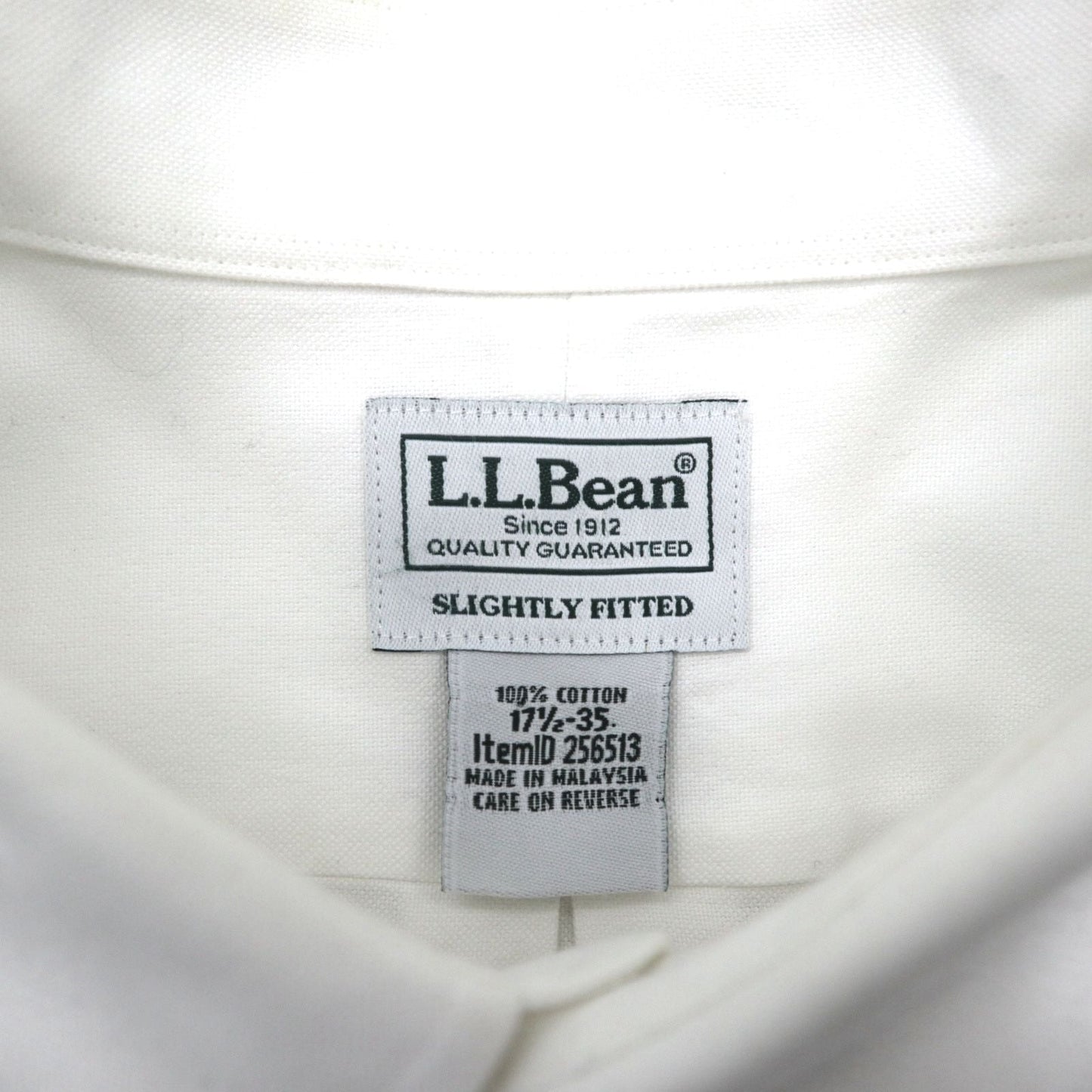 L.L.Bean オックスフォード ボタンダウンシャツ XL ホワイト 胸ポケット SLIGHTLY FITTED 256513