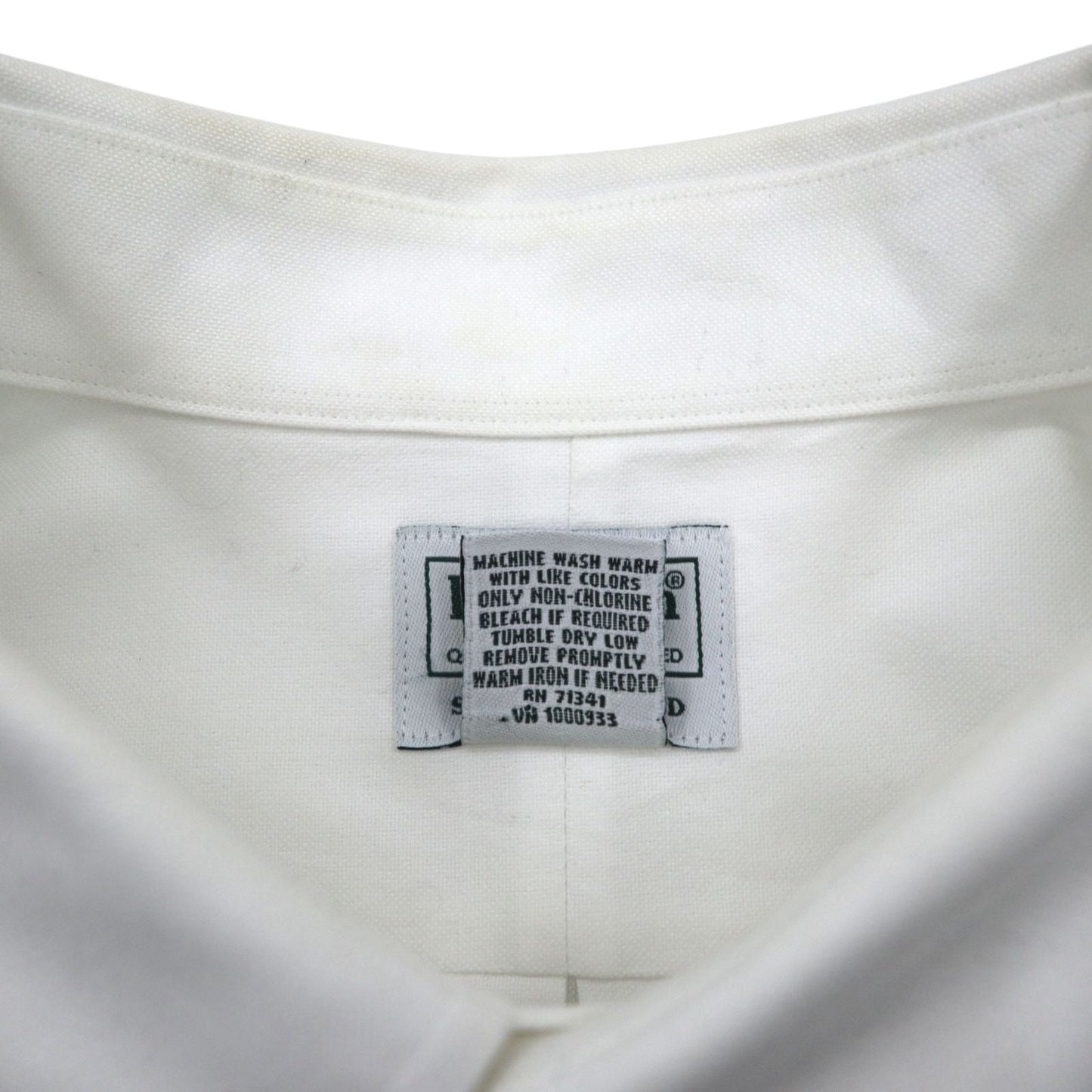 L.L.Bean オックスフォード ボタンダウンシャツ XL ホワイト 胸ポケット SLIGHTLY FITTED 256513