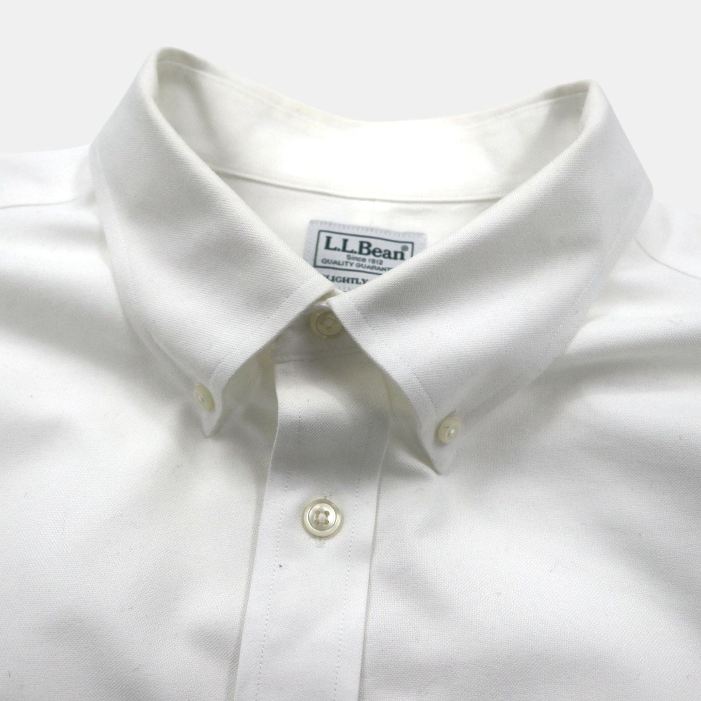 L.L.Bean オックスフォード ボタンダウンシャツ XL ホワイト 胸ポケット SLIGHTLY FITTED 256513