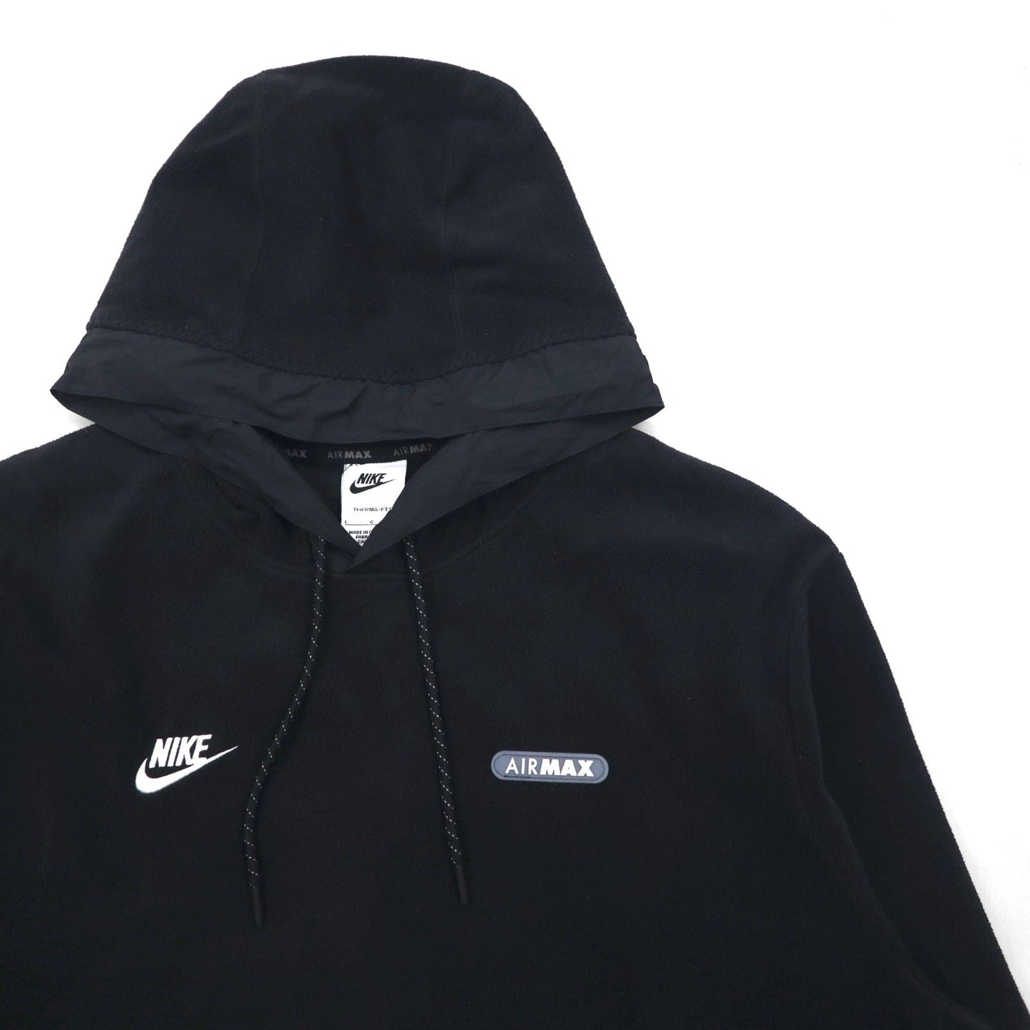 NIKE サーマフィット THERMA-FIT ポーラ フリース パーカー L ブラック カンガルーポケット FN7859-010