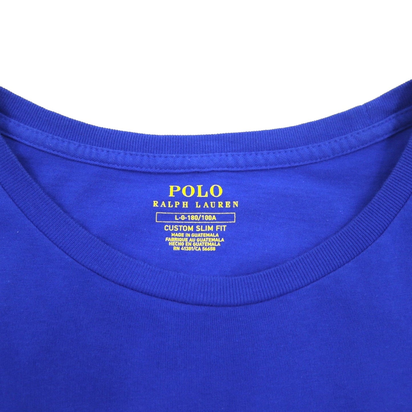 POLO RALPH LAUREN Polo Bear Print T-Shirt, Size L, Blue, Cotton, Custom Slim Fit