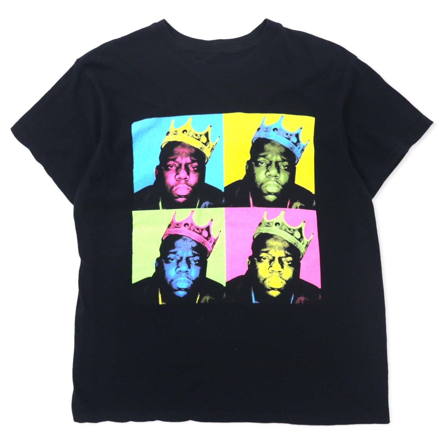 The Notorious B.I.G. ビギー スモールズ ヒップホップ ラップ Tシャツ M ブラック コットン ポップアート