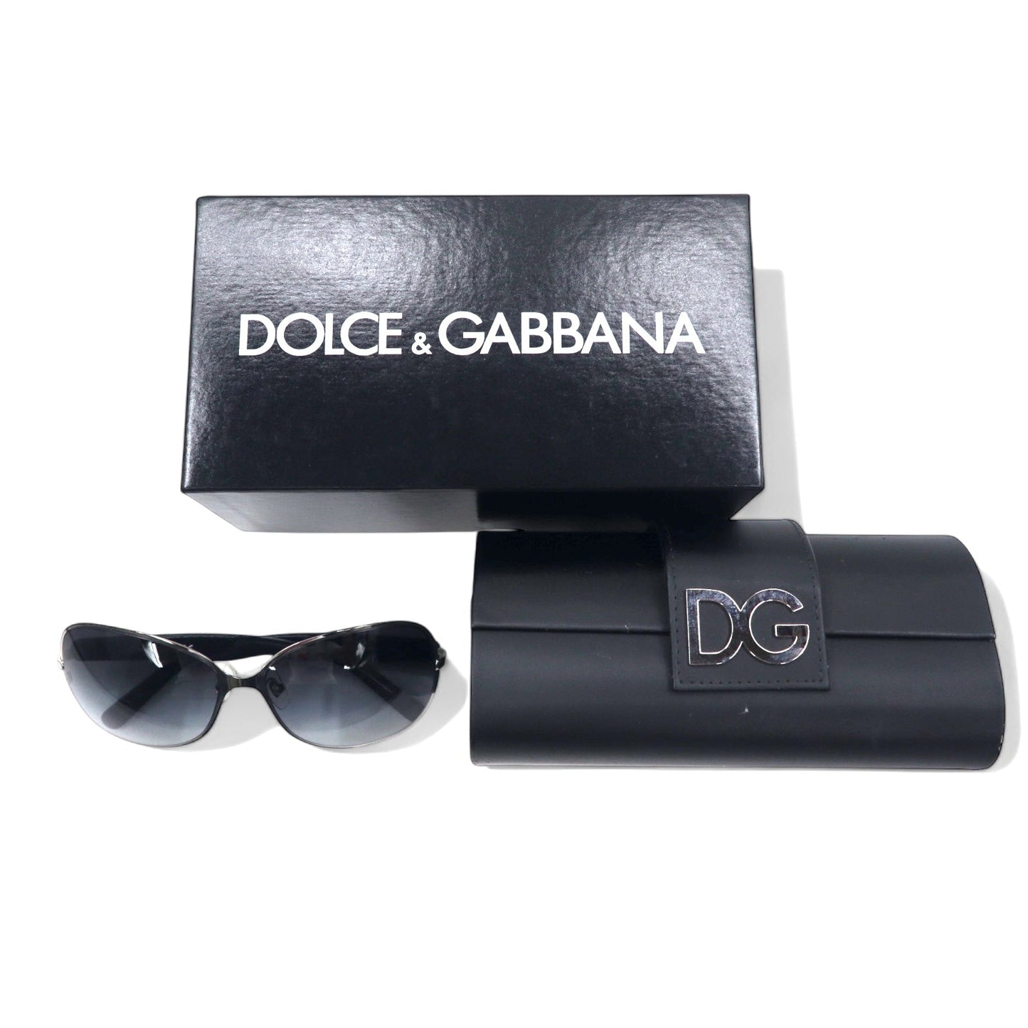 DOLCE & GABBANA Sunglasses, Fox Black Plastic with D&G Logo, DG 2126PD 1195/87 60□15