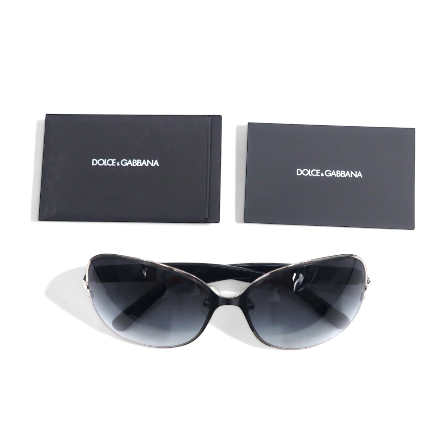 DOLCE & GABBANA Sunglasses, Fox Black Plastic with D&G Logo, DG 2126PD 1195/87 60□15
