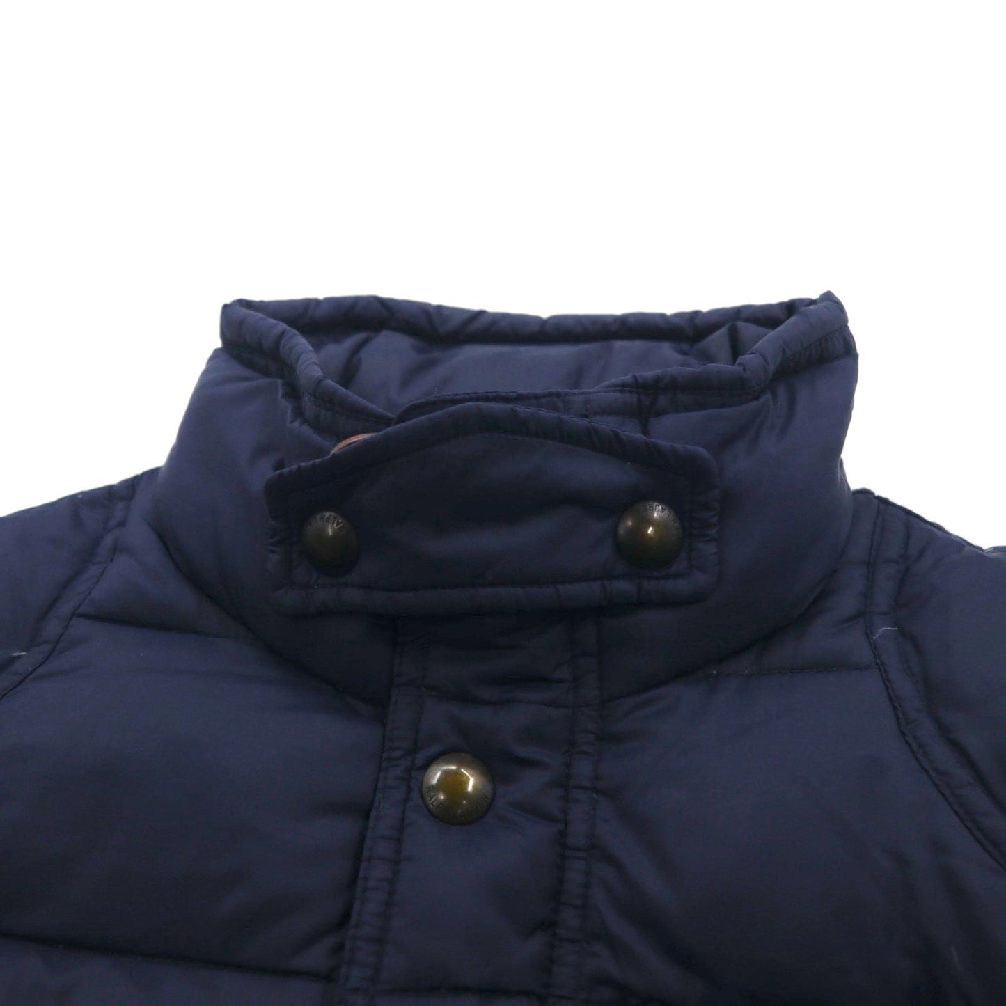 Polo Ralph Lauren ダウンジャケット XL ネイビー チンストラップ 胸ポケット スタンドカラー