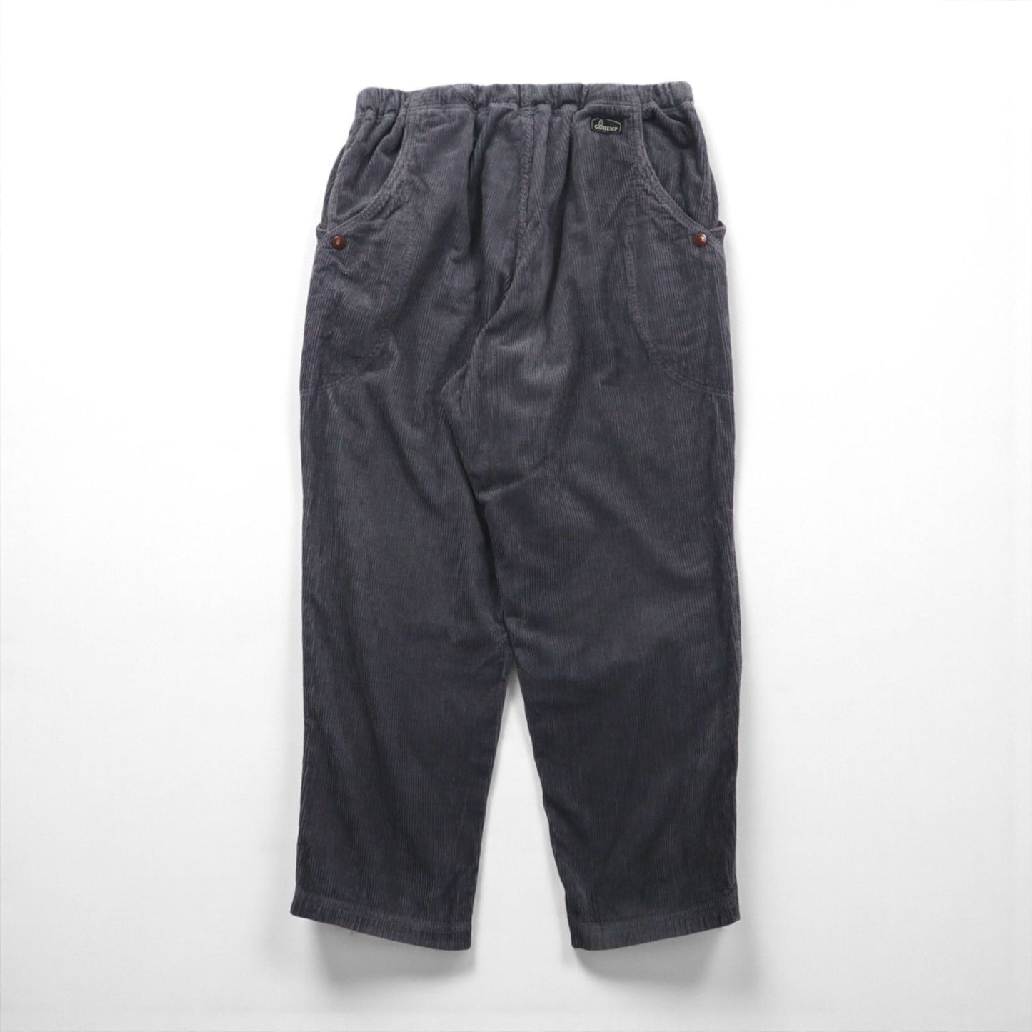 GOHEMP コーデュロイ イージーパンツ HIGH EXPLORER PANTS アウトドア クライミングパンツ L グレー テーパード ルーズシルエット