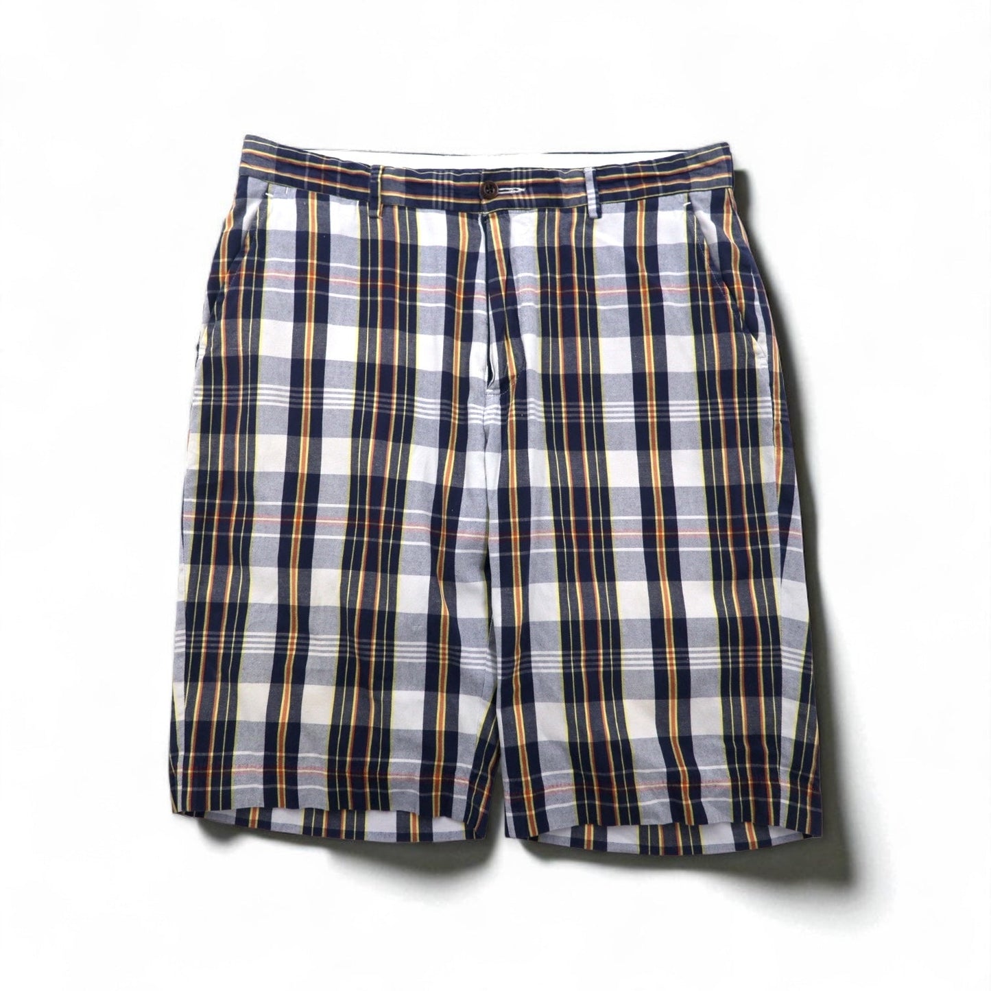 Polo by Ralph Lauren 90s Navy Check Cotton Shorts, Size M