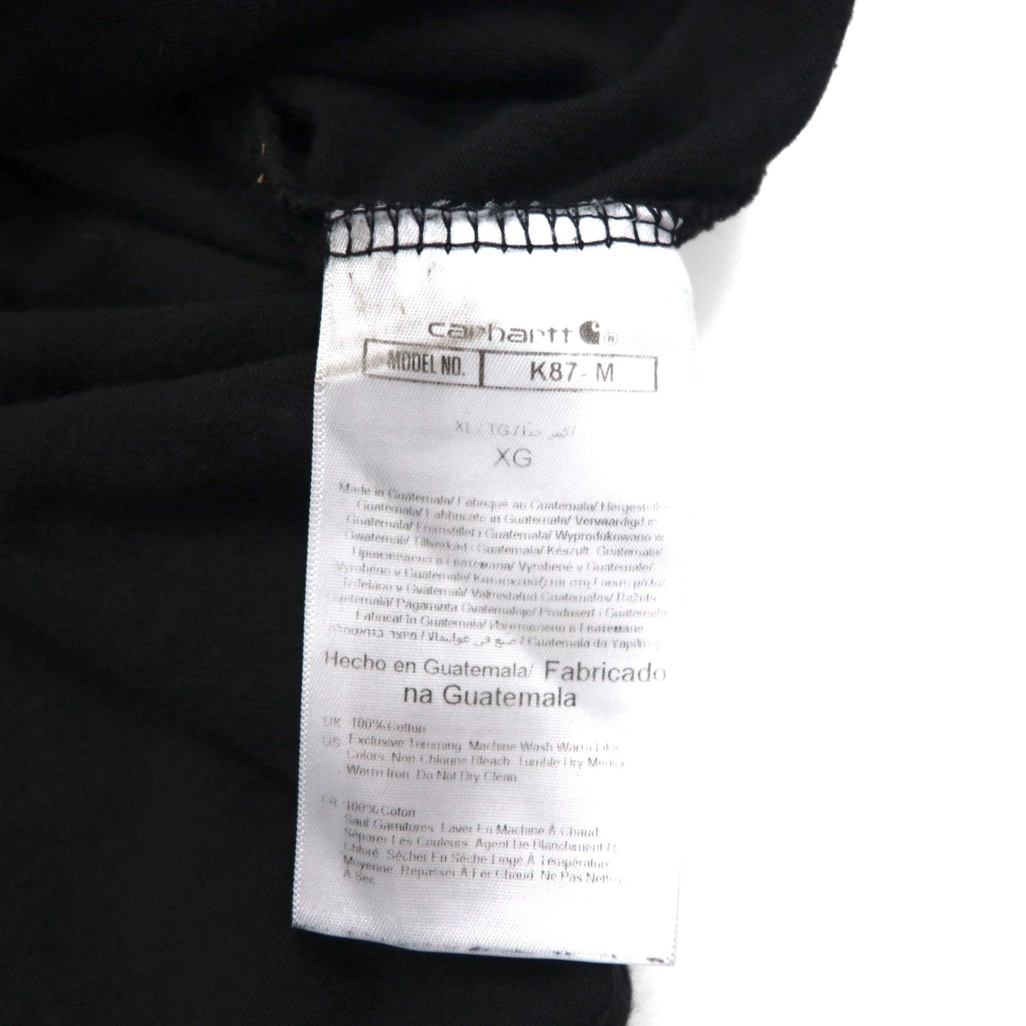 carhartt ルーズフィット ポケット Tシャツ ポケT XL LOOSE FIT ブラック コットン