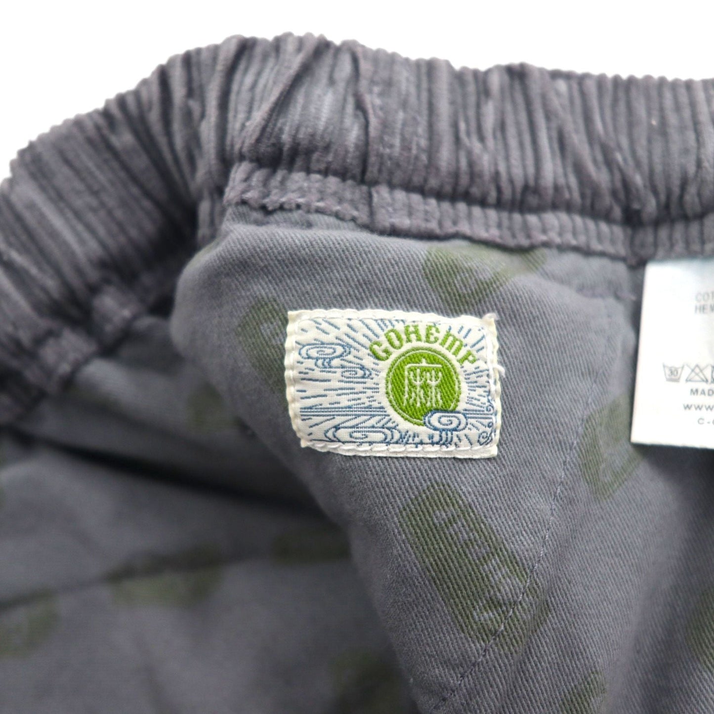 GOHEMP コーデュロイ イージーパンツ HIGH EXPLORER PANTS アウトドア クライミングパンツ L グレー テーパード ルーズシルエット