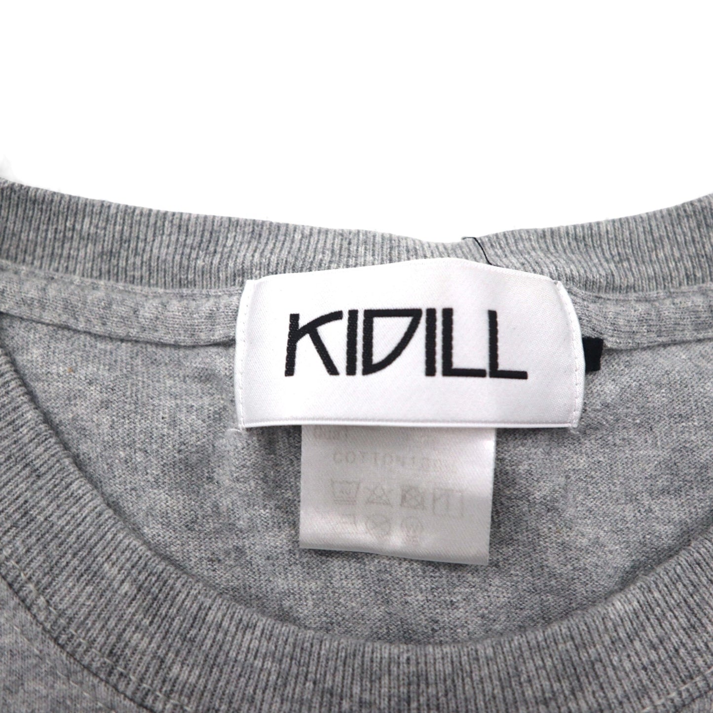 KIDILL x maya Shibasaki Print T-Shirt, Free Size, Gray Cotton, 2023SS