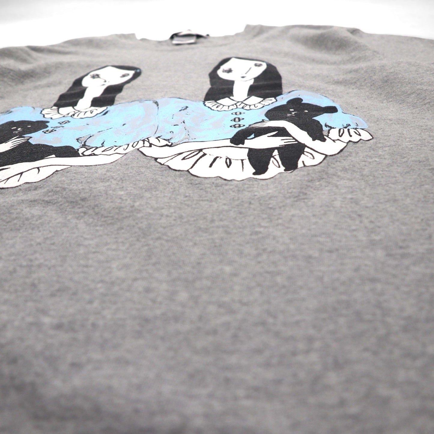 KIDILL x maya Shibasaki Print T-Shirt, Free Size, Gray Cotton, 2023SS