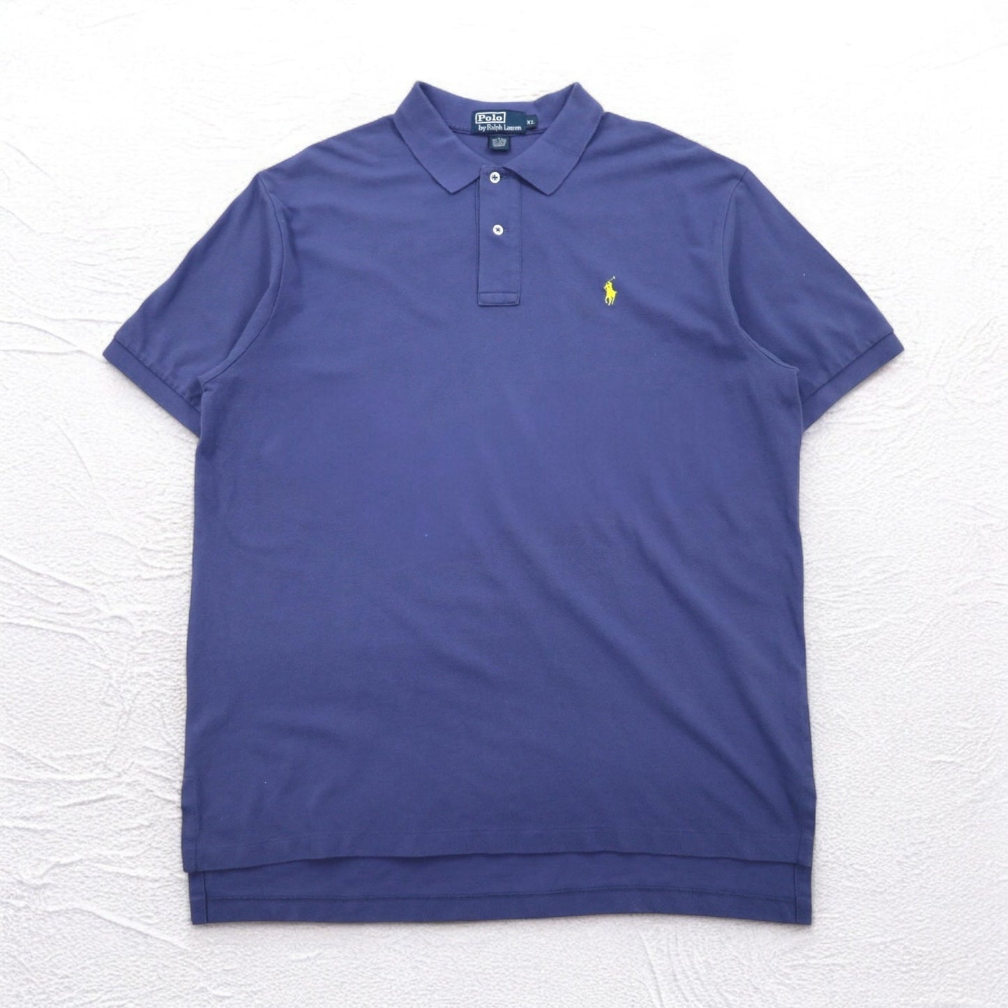 Polo by Ralph Lauren XL Navy Cotton Pique Polo Shirt with Small Pony Embroidery
