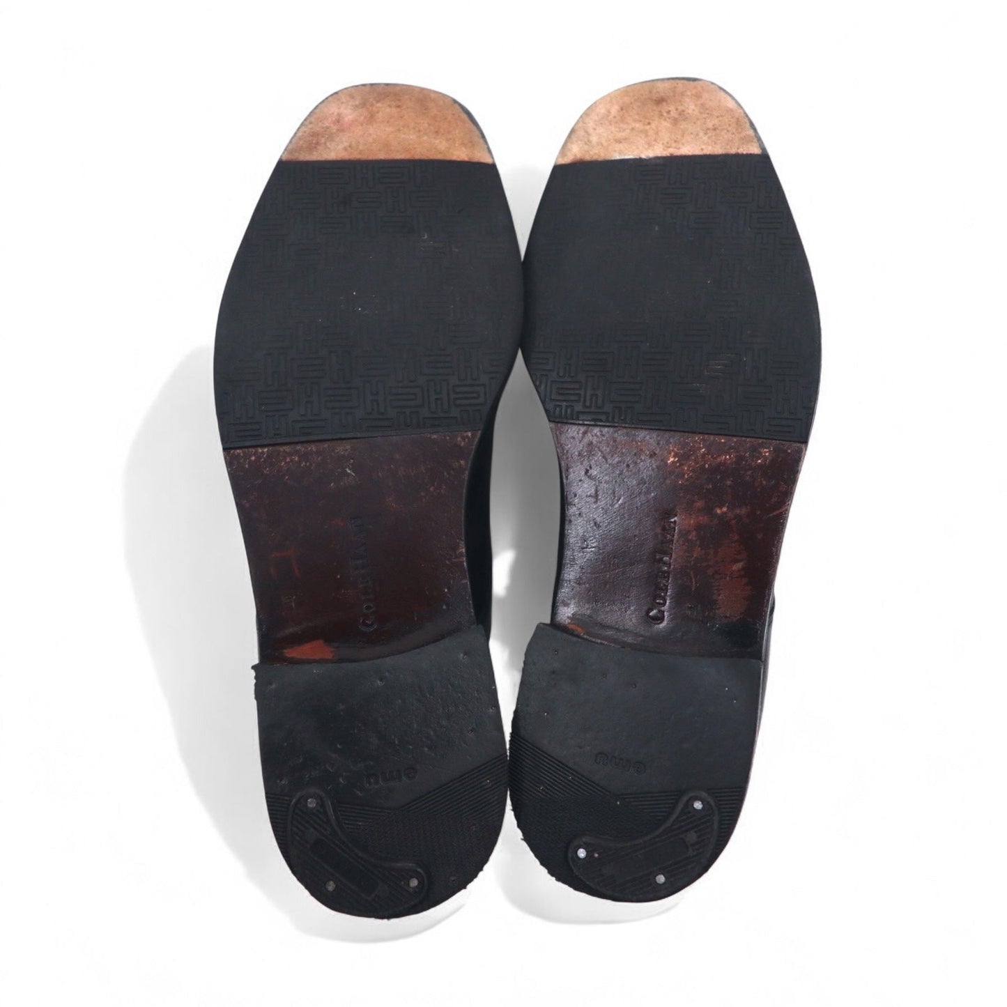 COLE HAAN スプリットトゥ Ｕチップ ドレスシューズ 28.5cm ブラック レザー 外羽根 01594