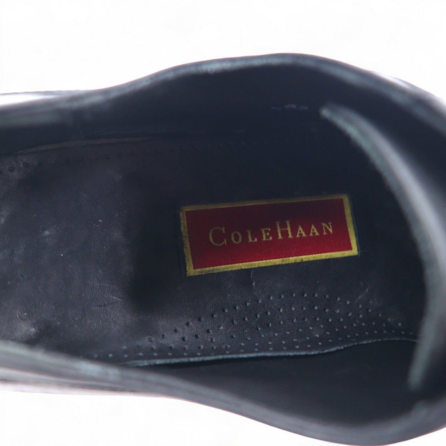 COLE HAAN スプリットトゥ Ｕチップ ドレスシューズ 28.5cm ブラック レザー 外羽根 01594