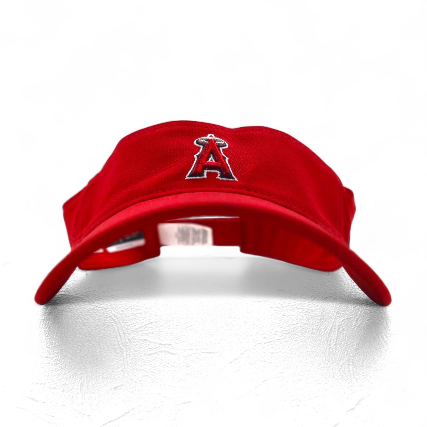 Nike Dri-Fit Sun Visor Cap, Free Size, Red, MLB Los Angeles Angels Swoosh