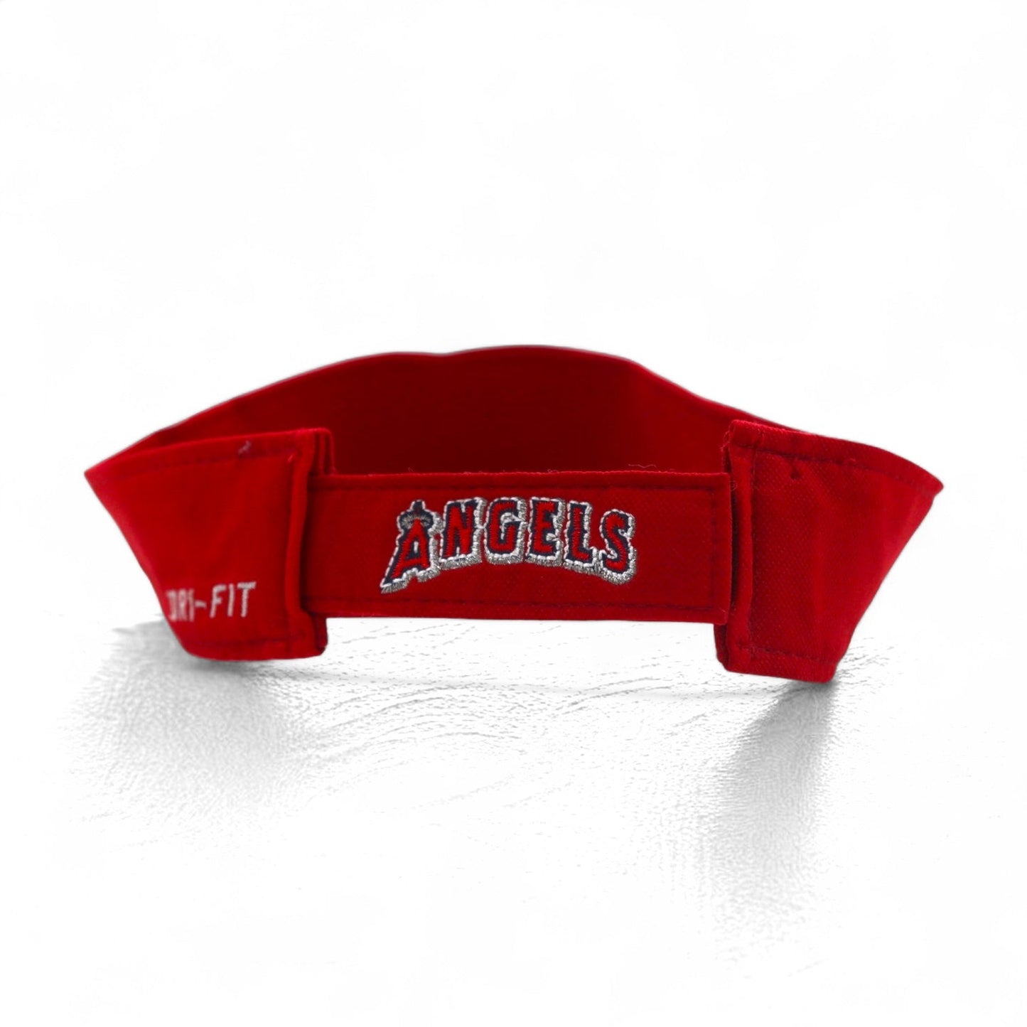 Nike Dri-Fit Sun Visor Cap, Free Size, Red, MLB Los Angeles Angels Swoosh